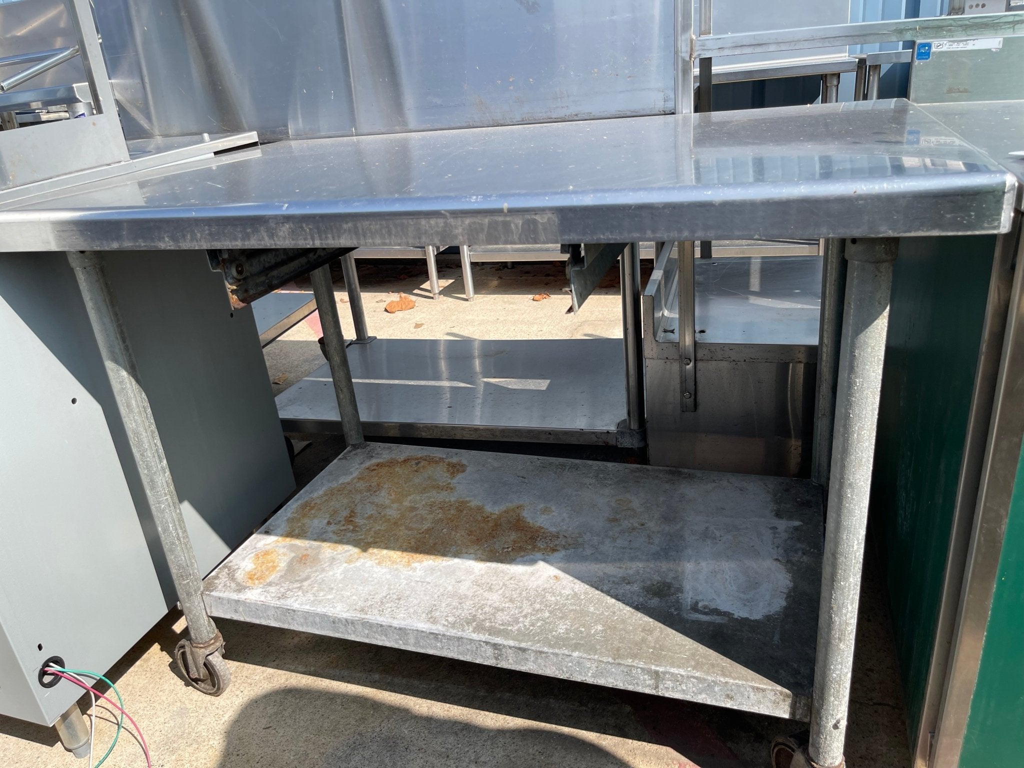 Used 47" Stainless Steel Table - SS60 - Falcon Restaurant Supply - 2