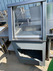 Used Stainless Steel Serving Counter with Sneeze Guard - SS61 - Falcon Restaurant Supply - 1