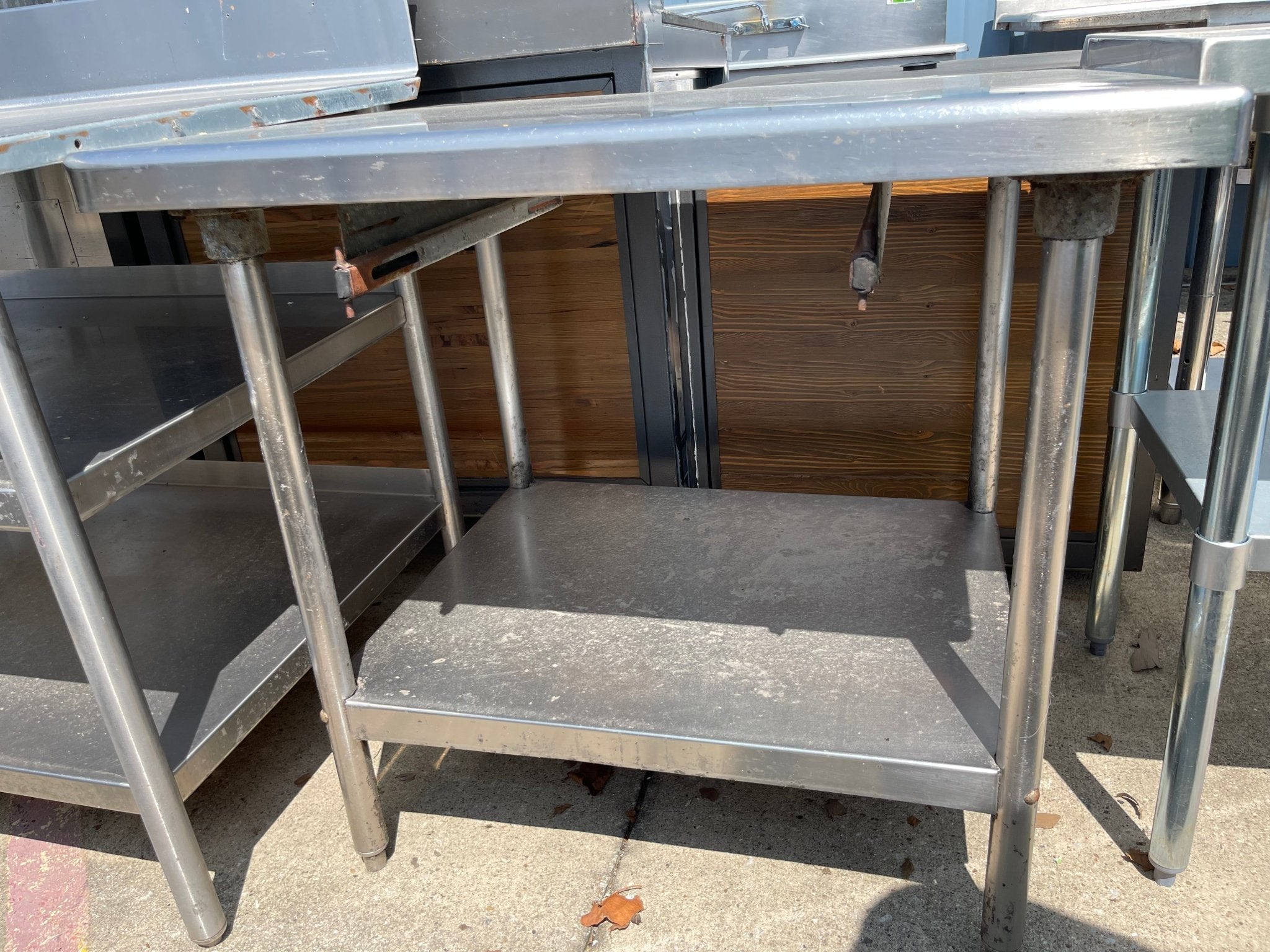 Used 35" Stainless Steel Table - SS66 - Falcon Restaurant Supply - 2