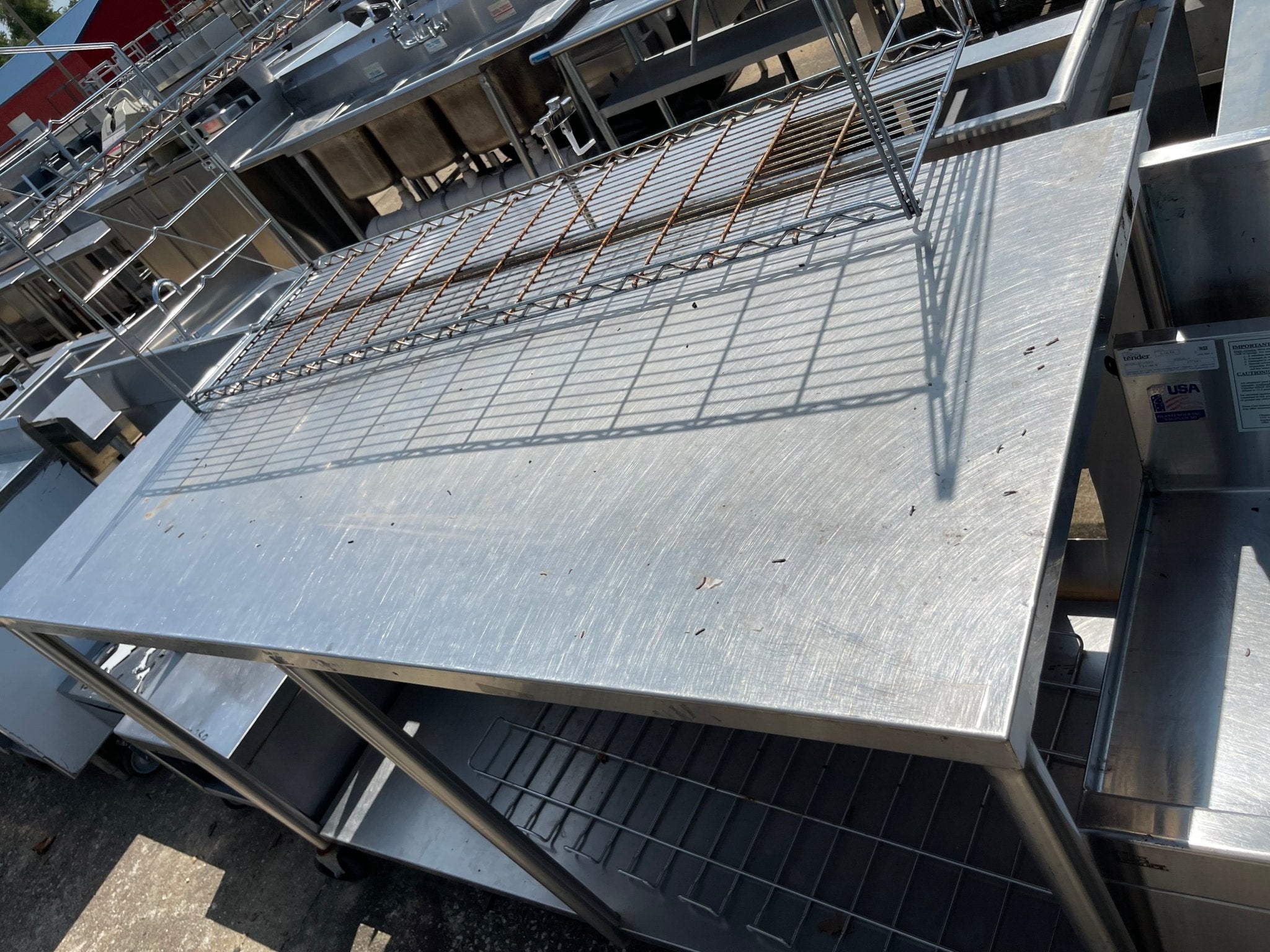 Used 72" Stainless Steel Table - SS71 - Falcon Restaurant Supply - 3