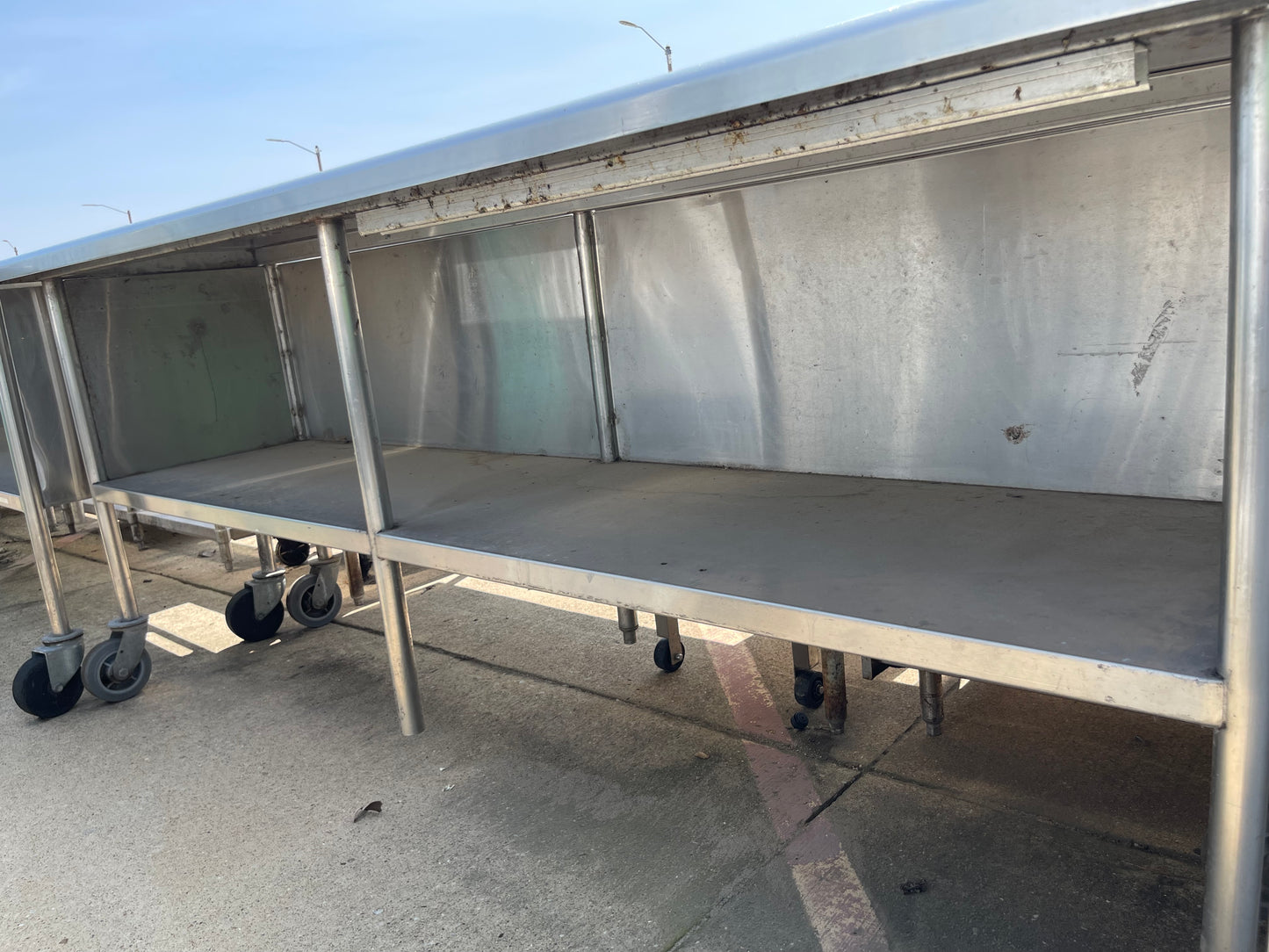 Used 96" Stainless Steel Table - SS74