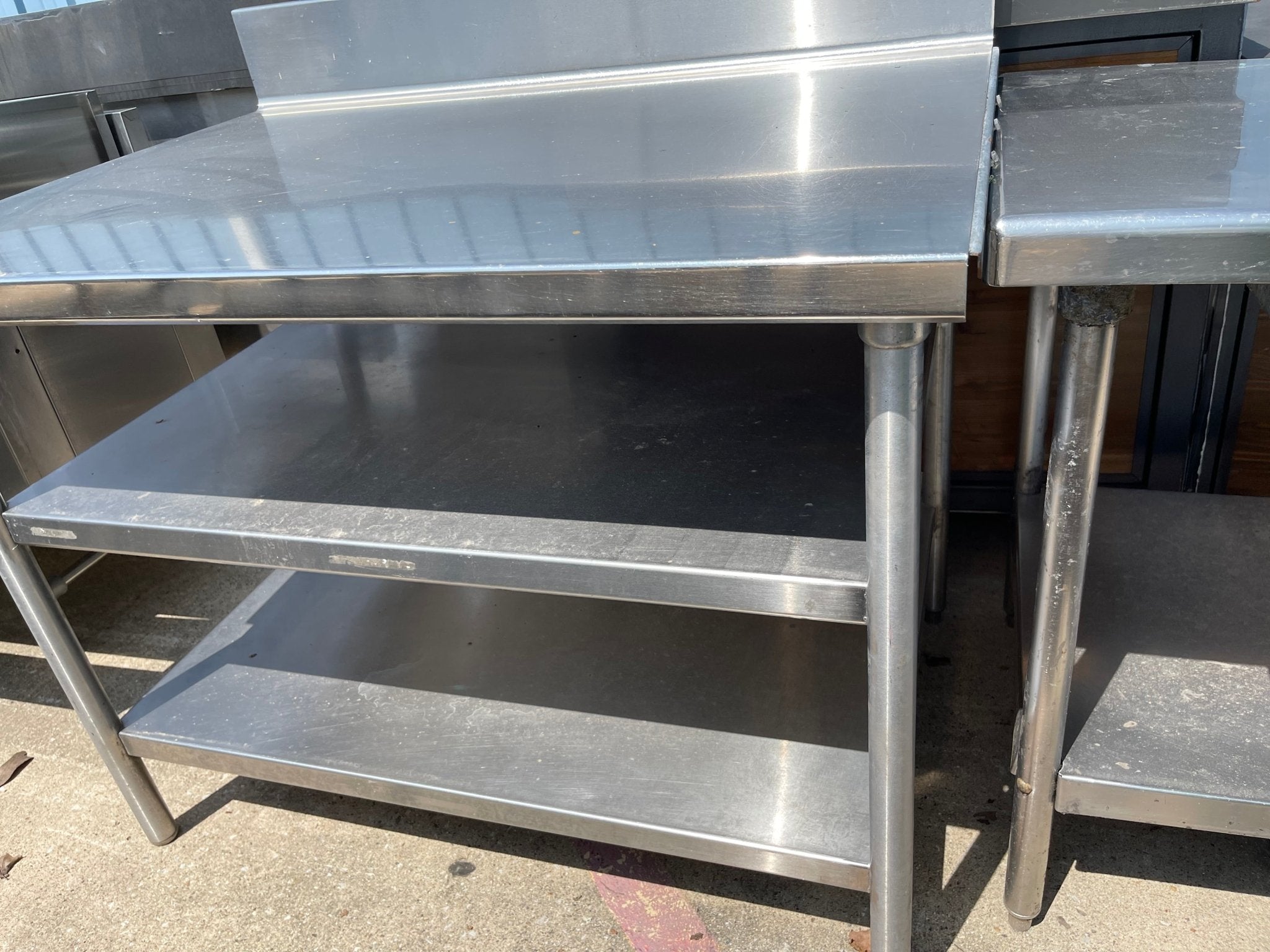Used 46" Stainless Steel Table extension - SS68 - Falcon Restaurant Supply - 1