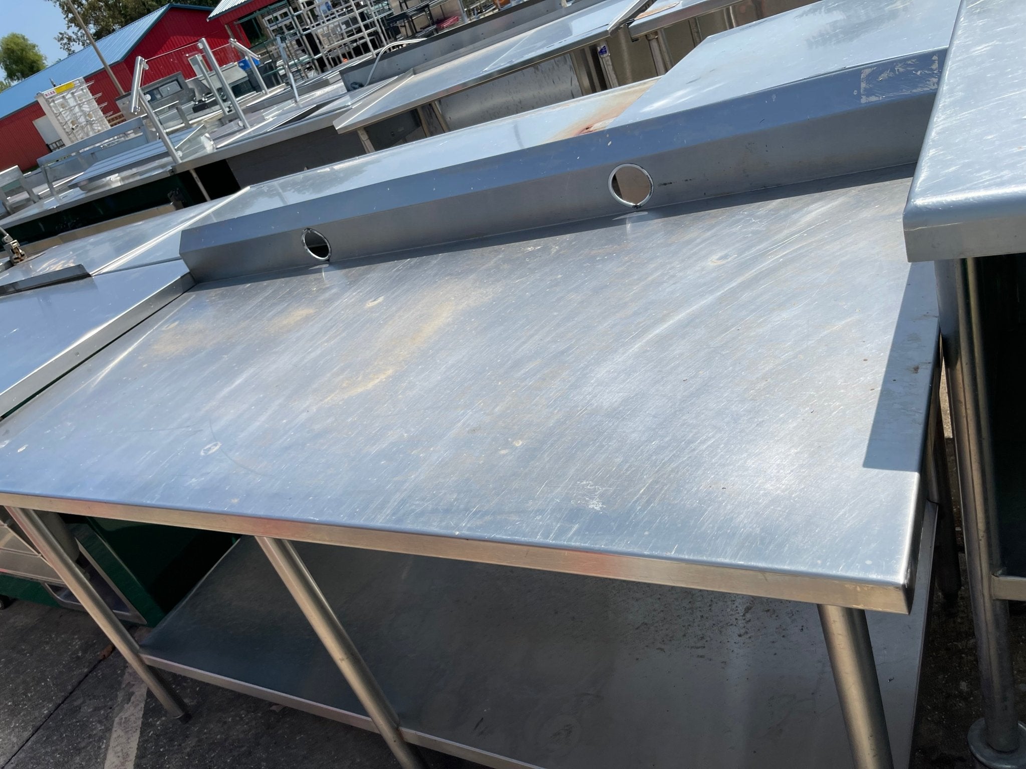 Used 72" Stainless Steel Table - SS76 - Falcon Restaurant Supply - 1