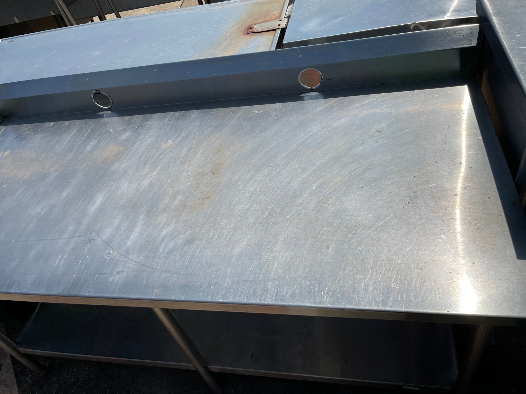 Used 72" Stainless Steel Table - SS76 - Falcon Restaurant Supply - 3