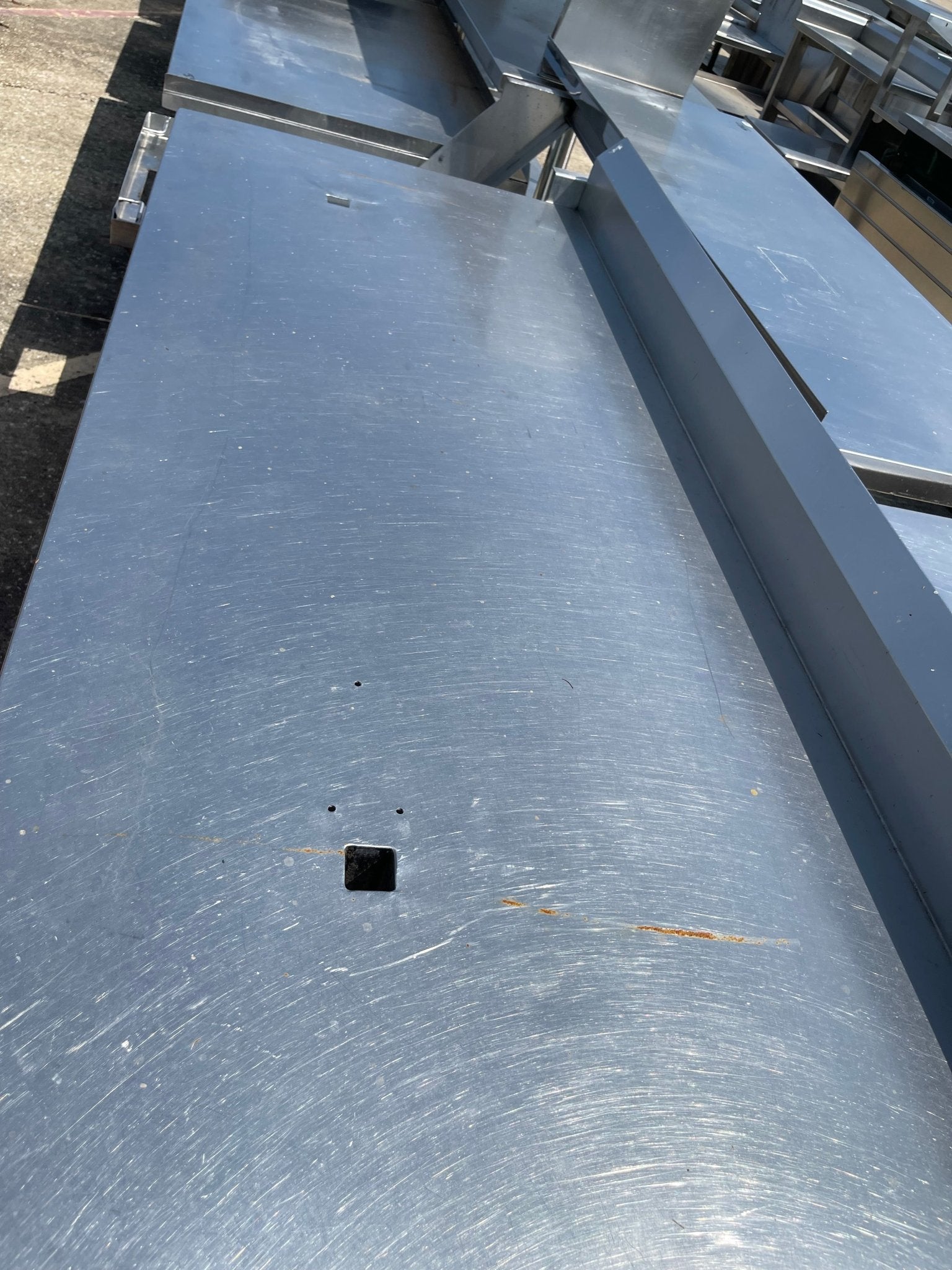 Used 72" Stainless Steel Table - SS77 - Falcon Restaurant Supply - 3