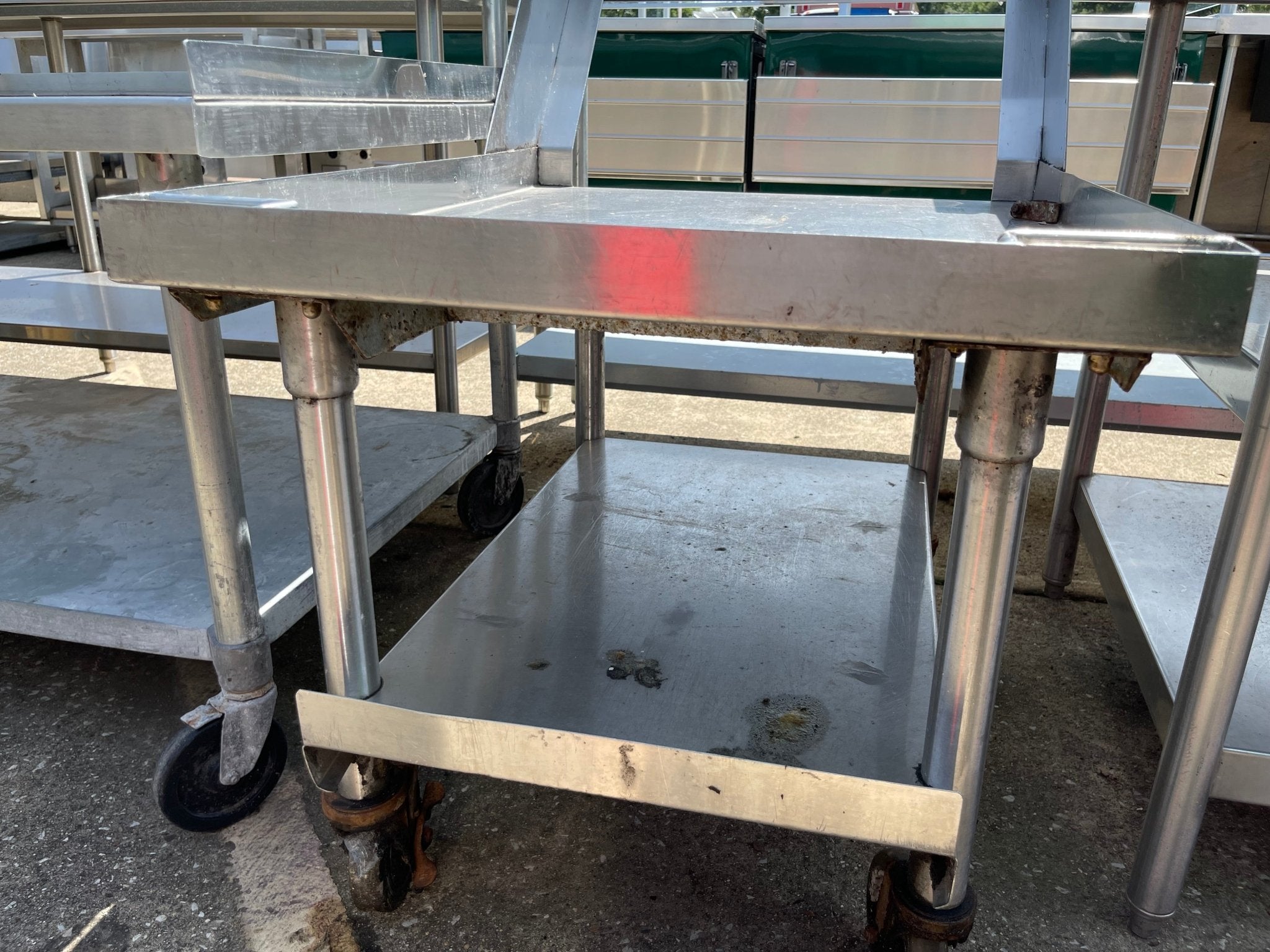 Used Stainless Steel Equipment Cart Stand - SS78 - Falcon Restaurant Supply - 2