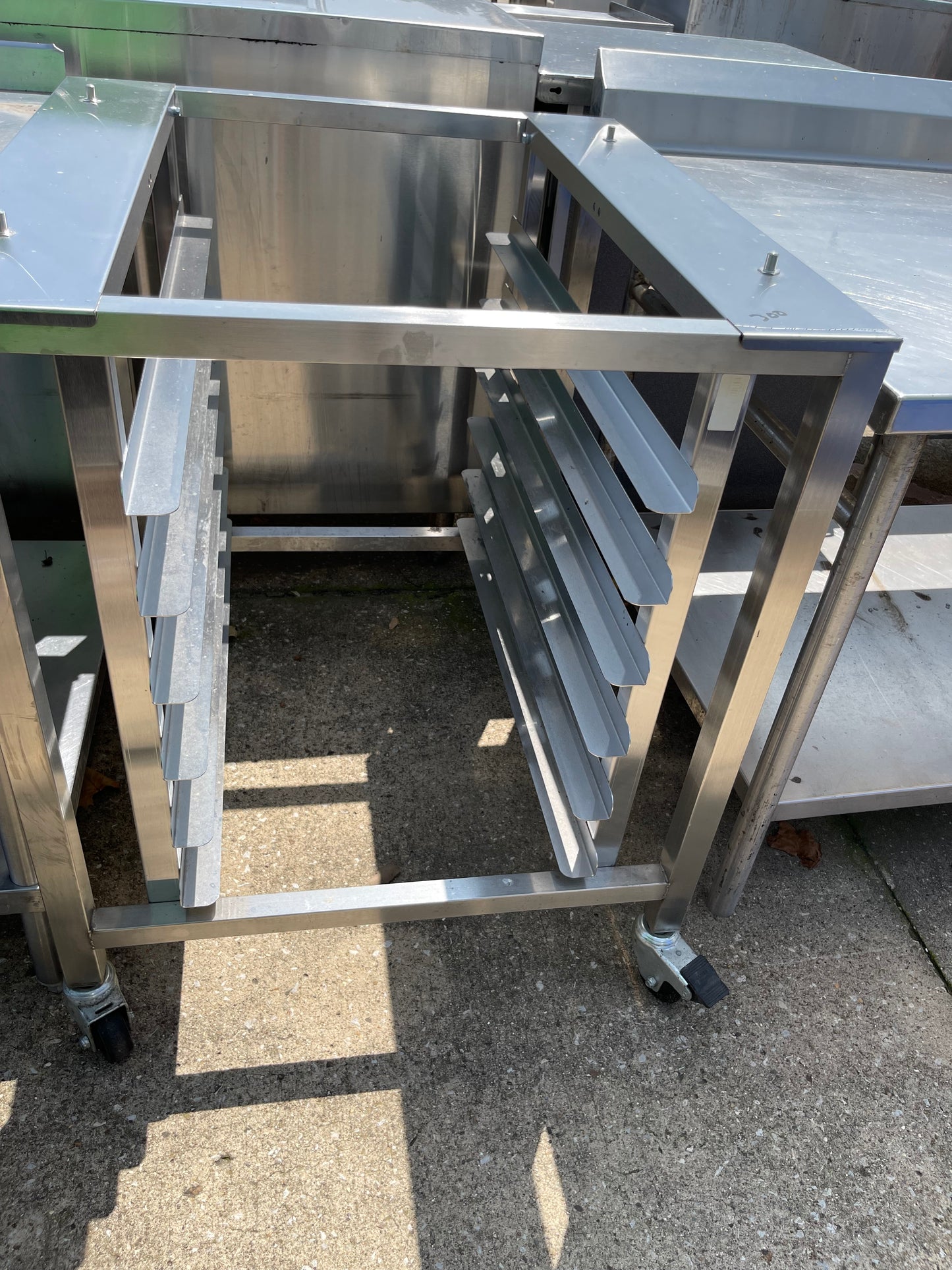 Used Stainless Steel Equipment Stand with Racks - SS82