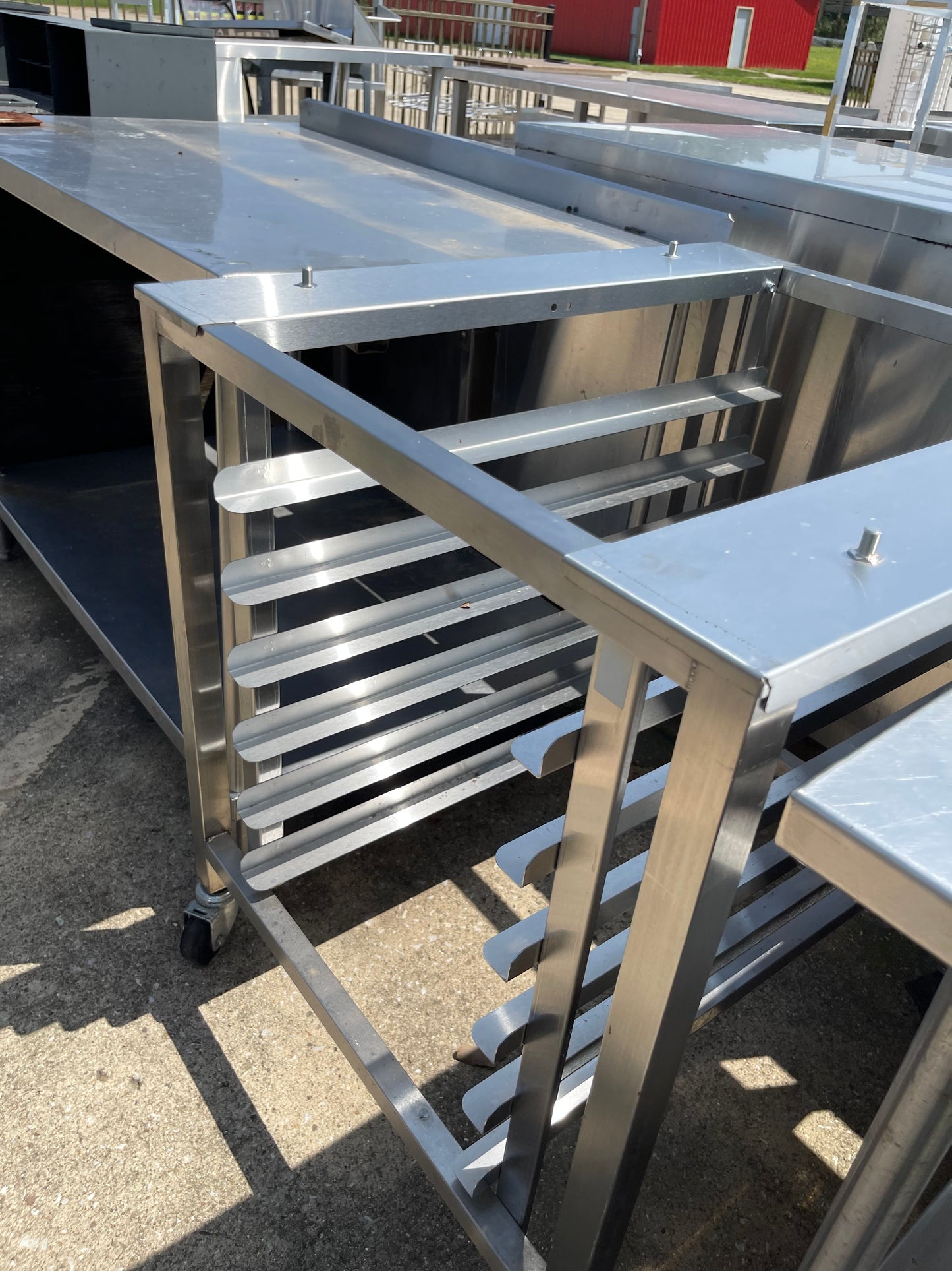 Used Stainless Steel Equipment Stand with Racks - SS82