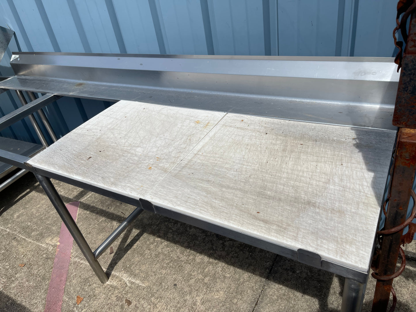 96" Stainless Steel Table with Cutting board - SS87