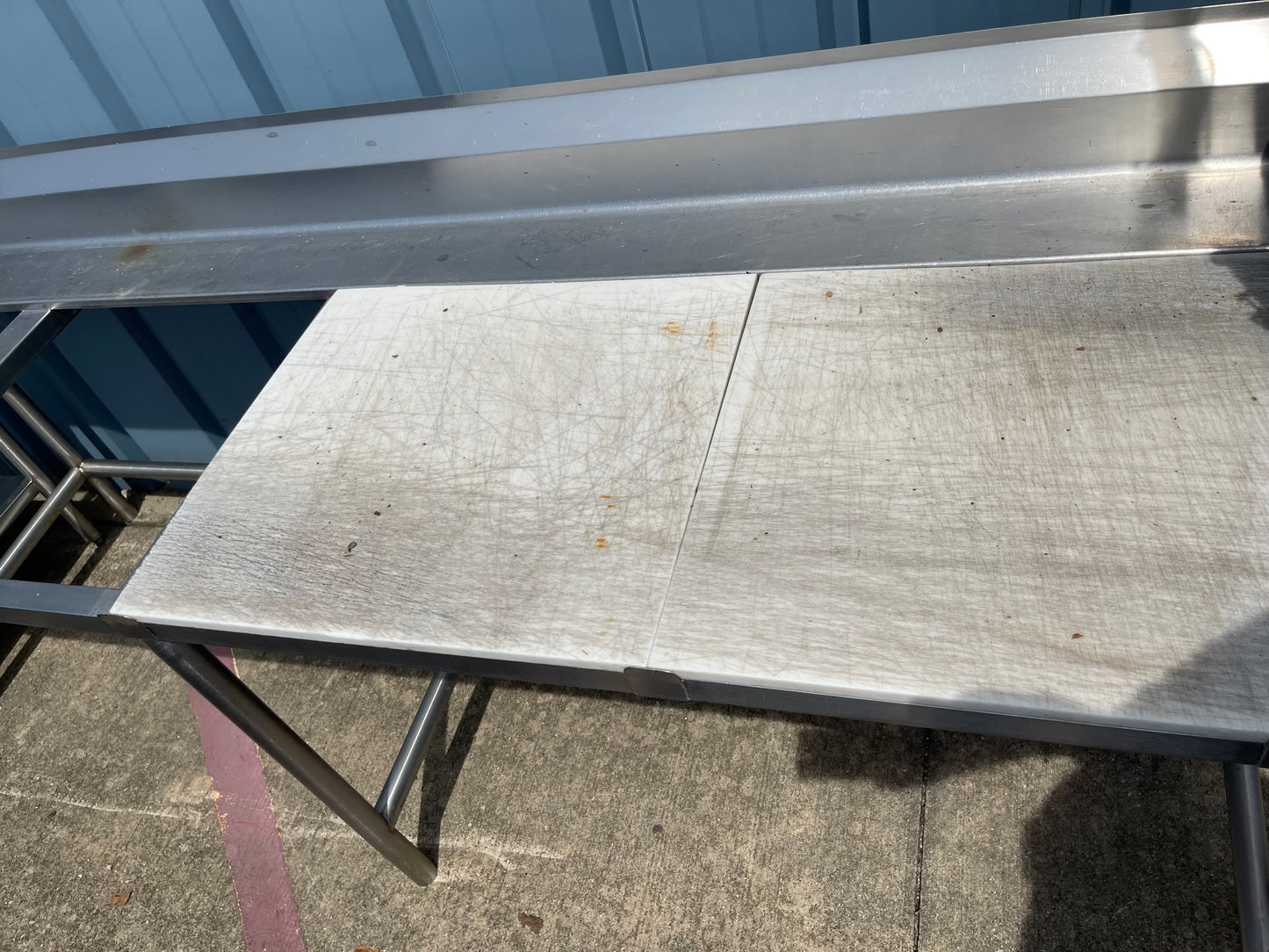 96" Stainless Steel Table with Cutting board - SS87