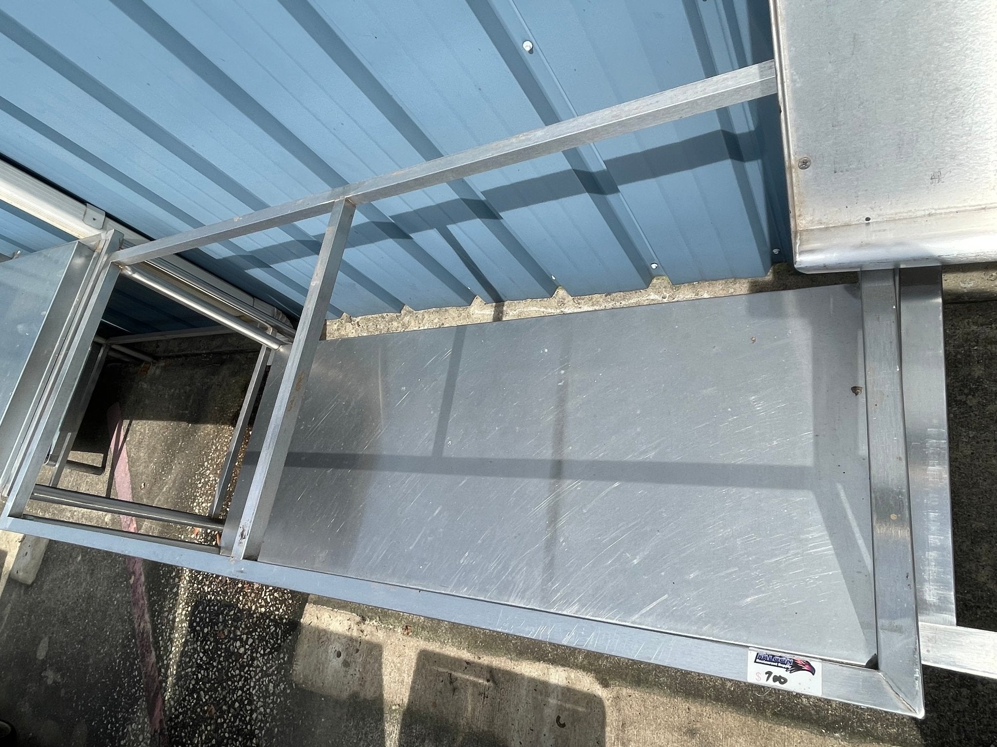 Used 72" Stainless Steel Table Frame - SS88 - Falcon Restaurant Supply - 2