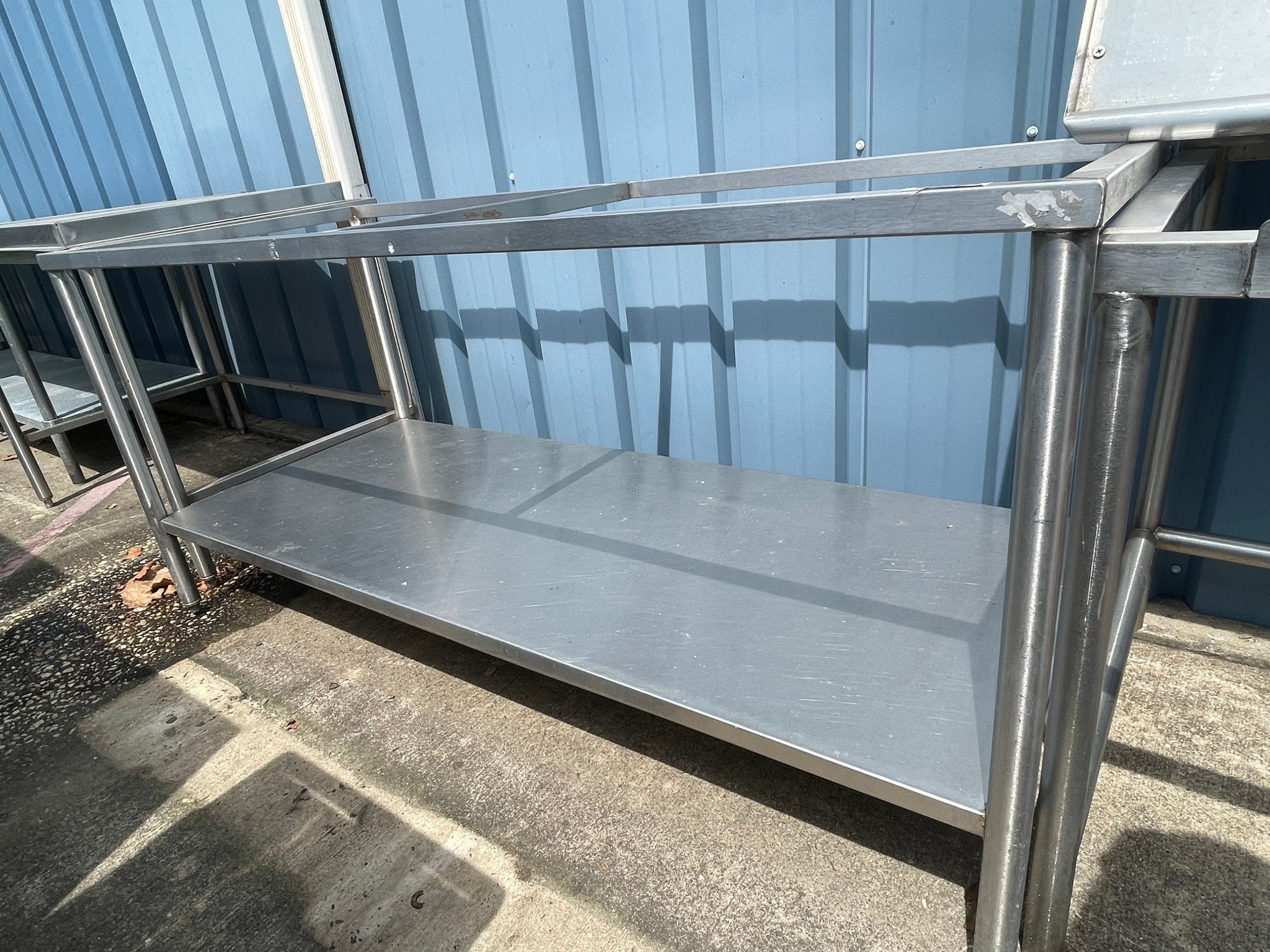 Used 72" Stainless Steel Table Frame - SS88 - Falcon Restaurant Supply - 3