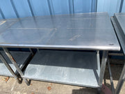 Used 48" Stainless Steel Table - SS91 - Falcon Restaurant Supply - 1