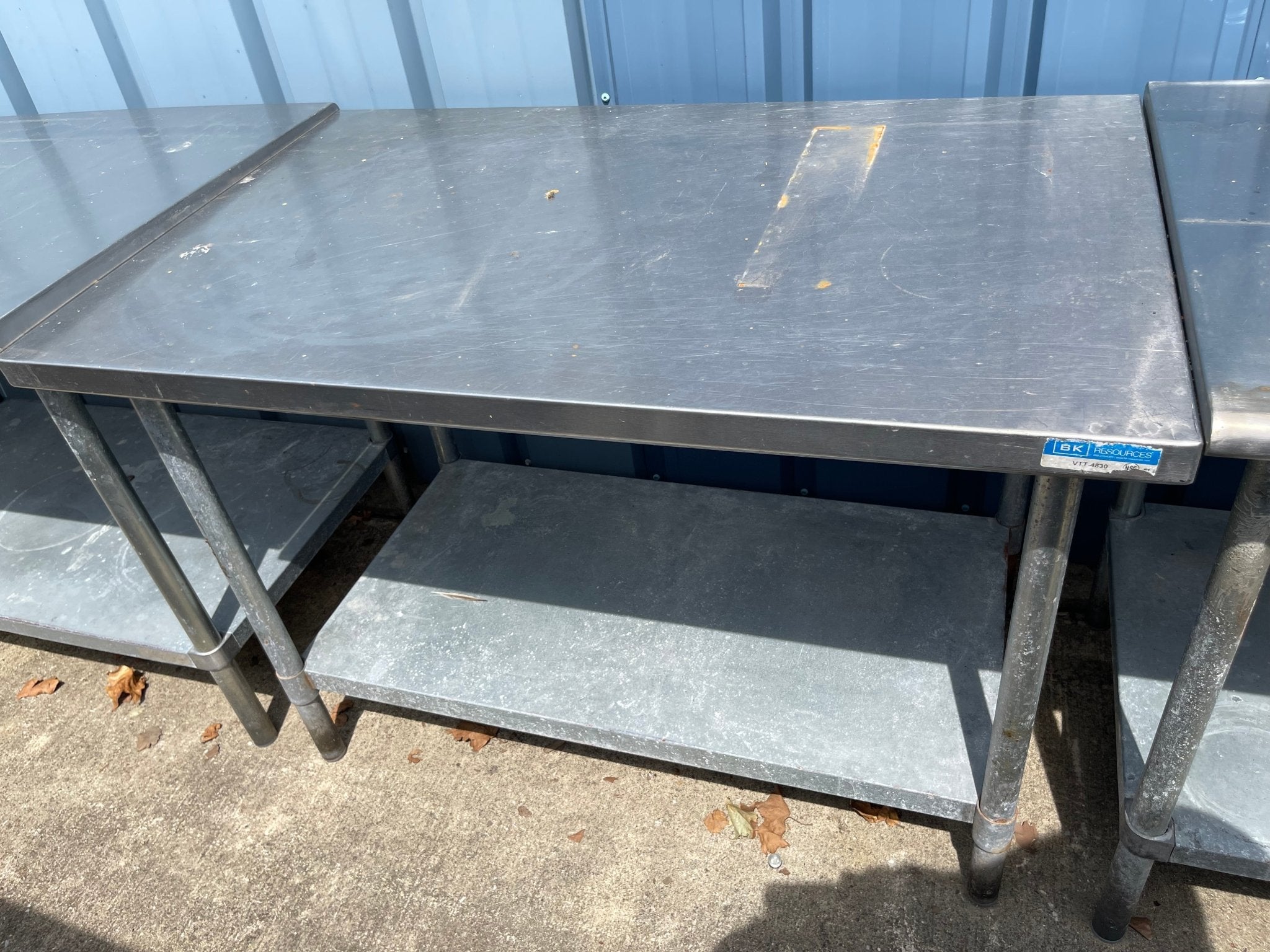 Used 48" BK Vtt - 4830 Stainless Steel Table - SS92 - Falcon Restaurant Supply - 1