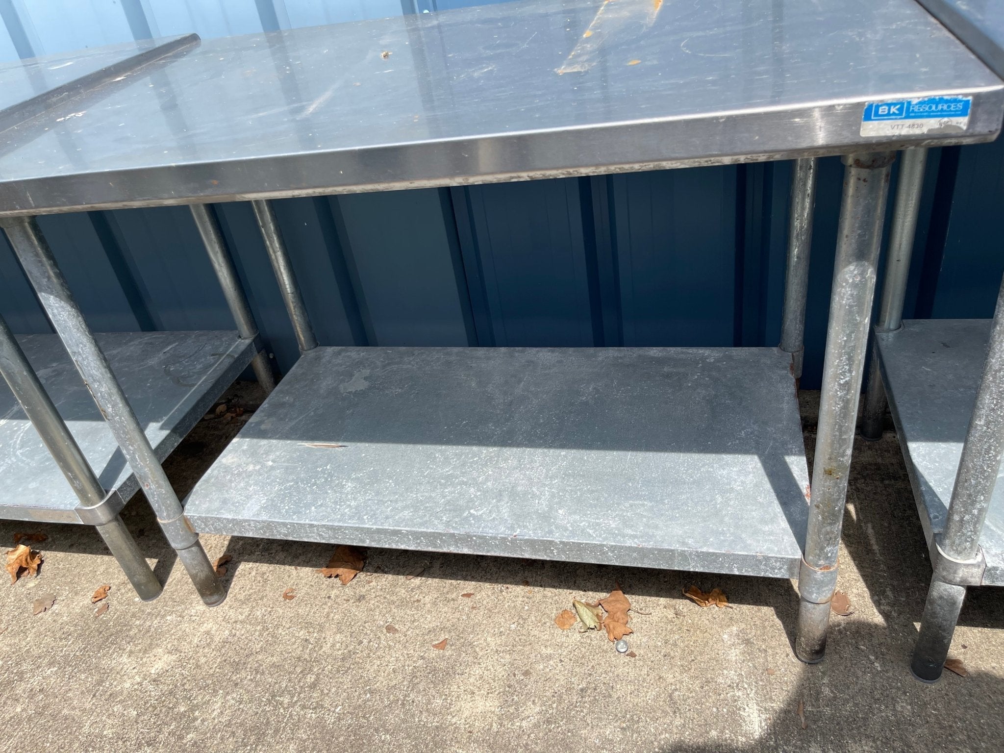 Used 48" BK Vtt - 4830 Stainless Steel Table - SS92 - Falcon Restaurant Supply - 2