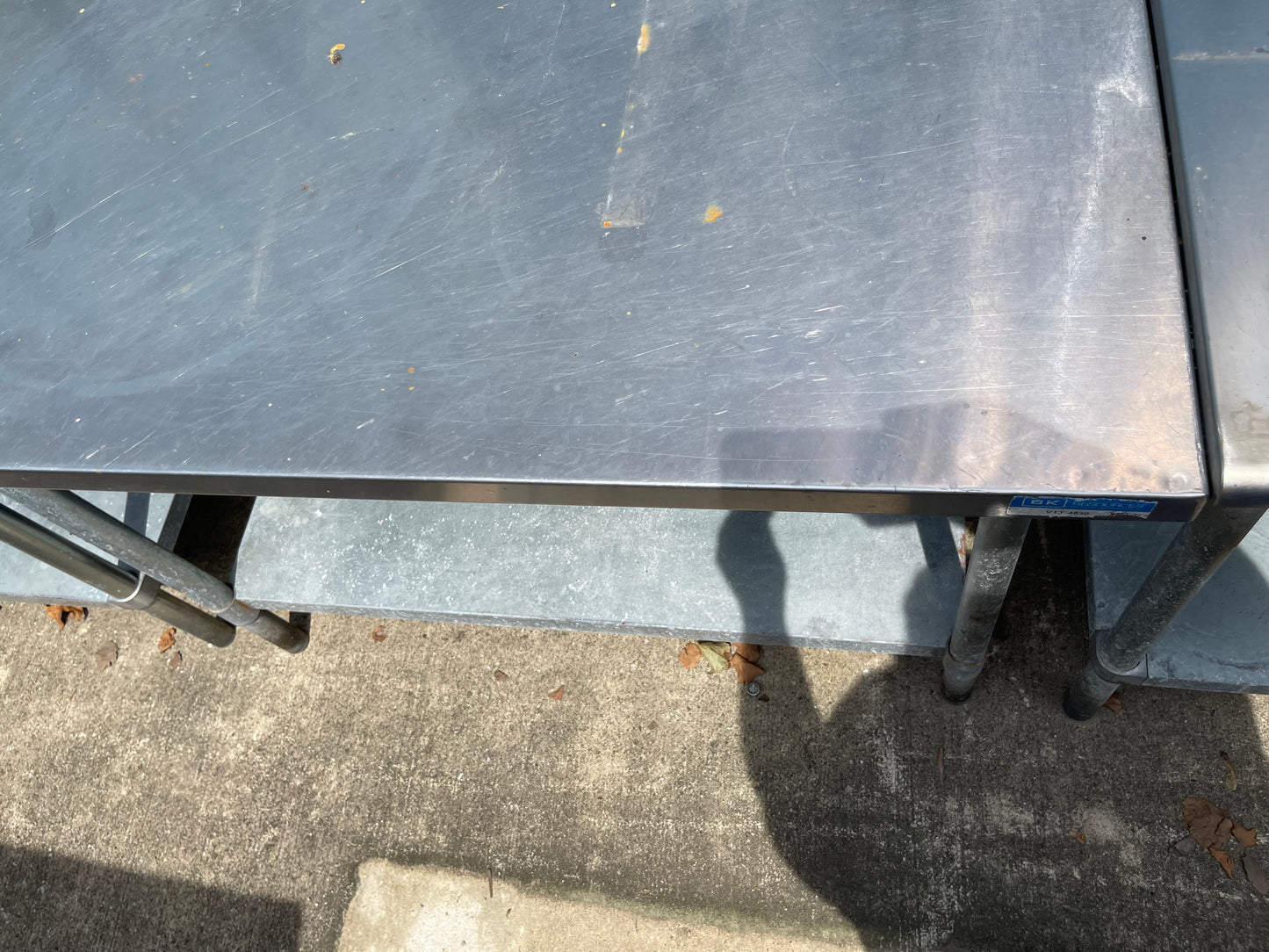 Used 48" BK Vtt-4830 Stainless Steel Table - SS92