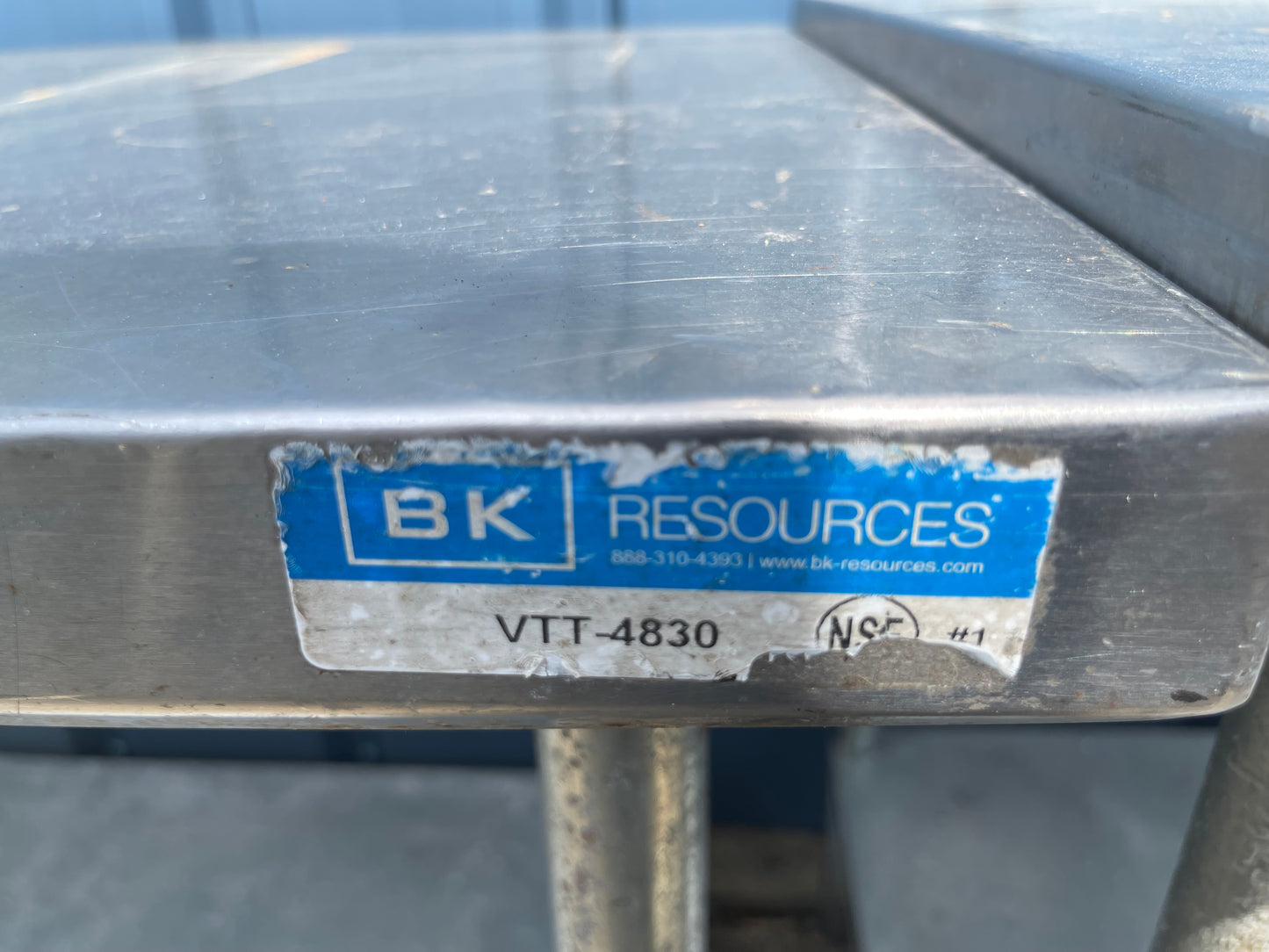 Used 48" BK Vtt-4830 Stainless Steel Table - SS92