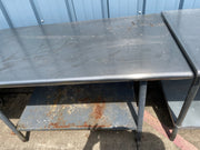 Used 60" Stainless Steel Table - SS94 - Falcon Restaurant Supply - 1