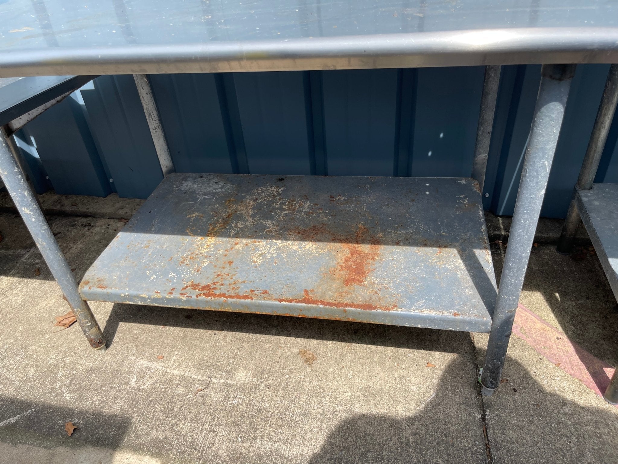 Used 60" Stainless Steel Table - SS94 - Falcon Restaurant Supply - 2