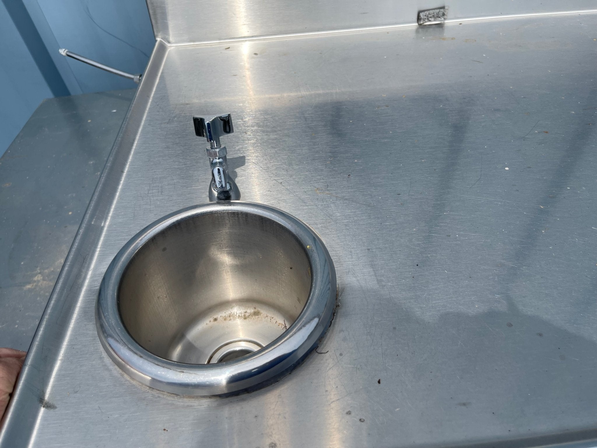 Used 48" Stainless Steel Table Top with Sink - SS98