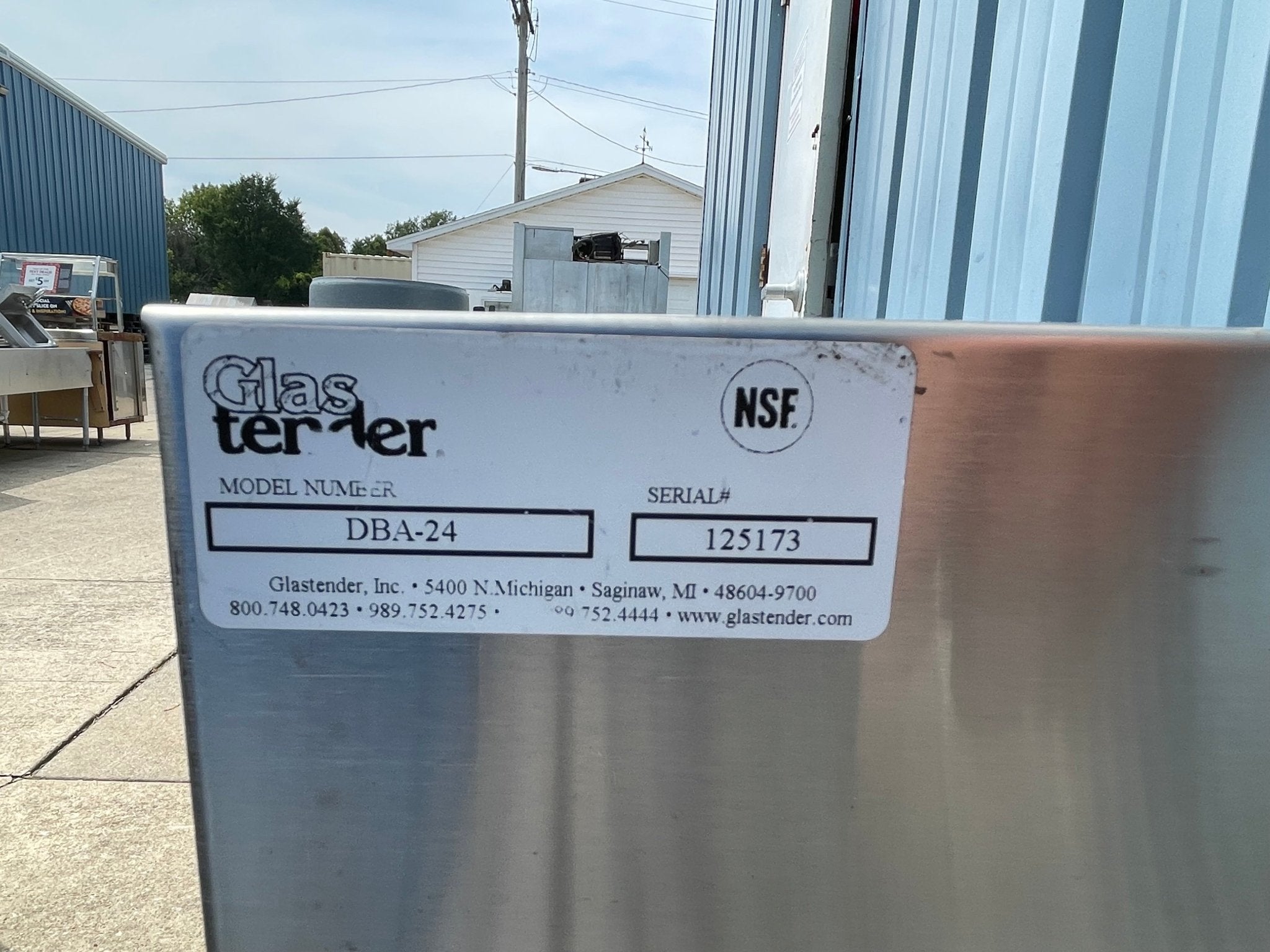 Used 24" Glastender Stainless Steel Under Bar Drainboard - SS106 - Falcon Restaurant Supply - 3