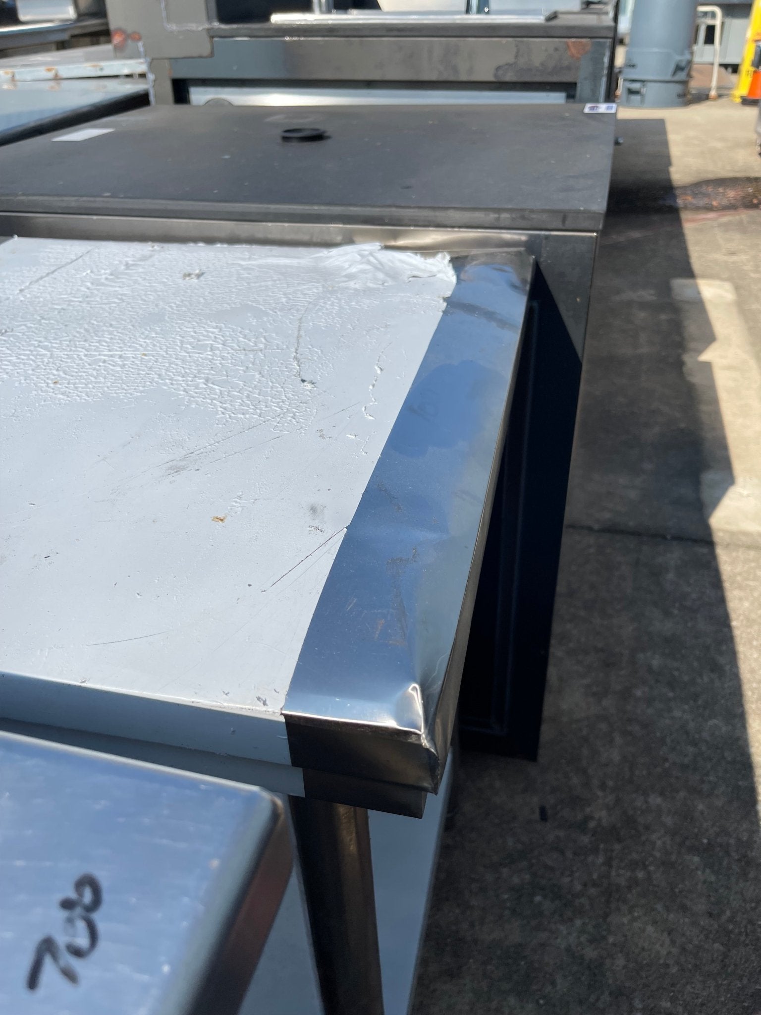 Used 23.5" Stainless Steel Table Damaged - SS110 - Falcon Restaurant Supply - 3