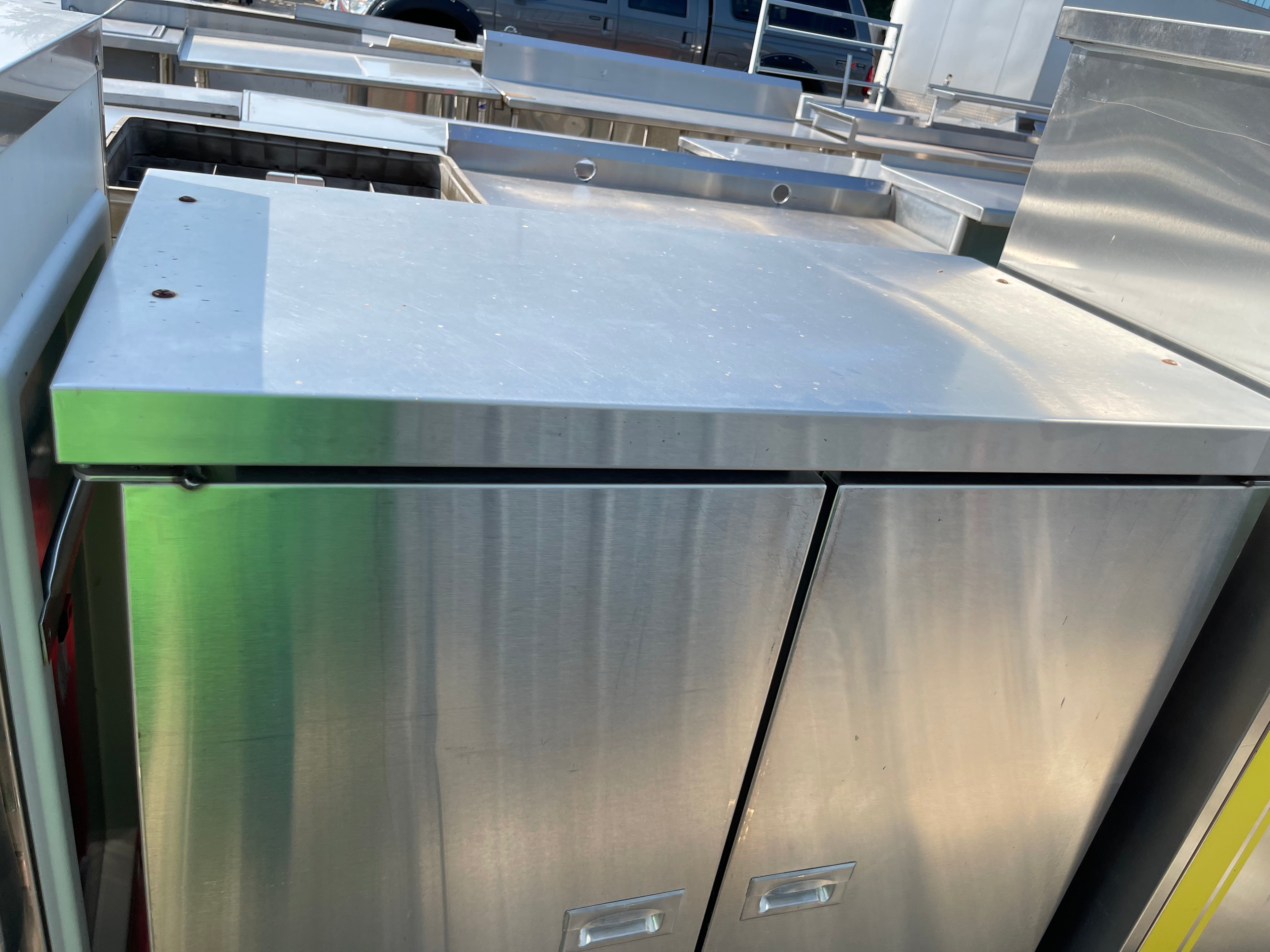 Used Stainless Steel Mobile 2 Door Banquet Cart - SS118