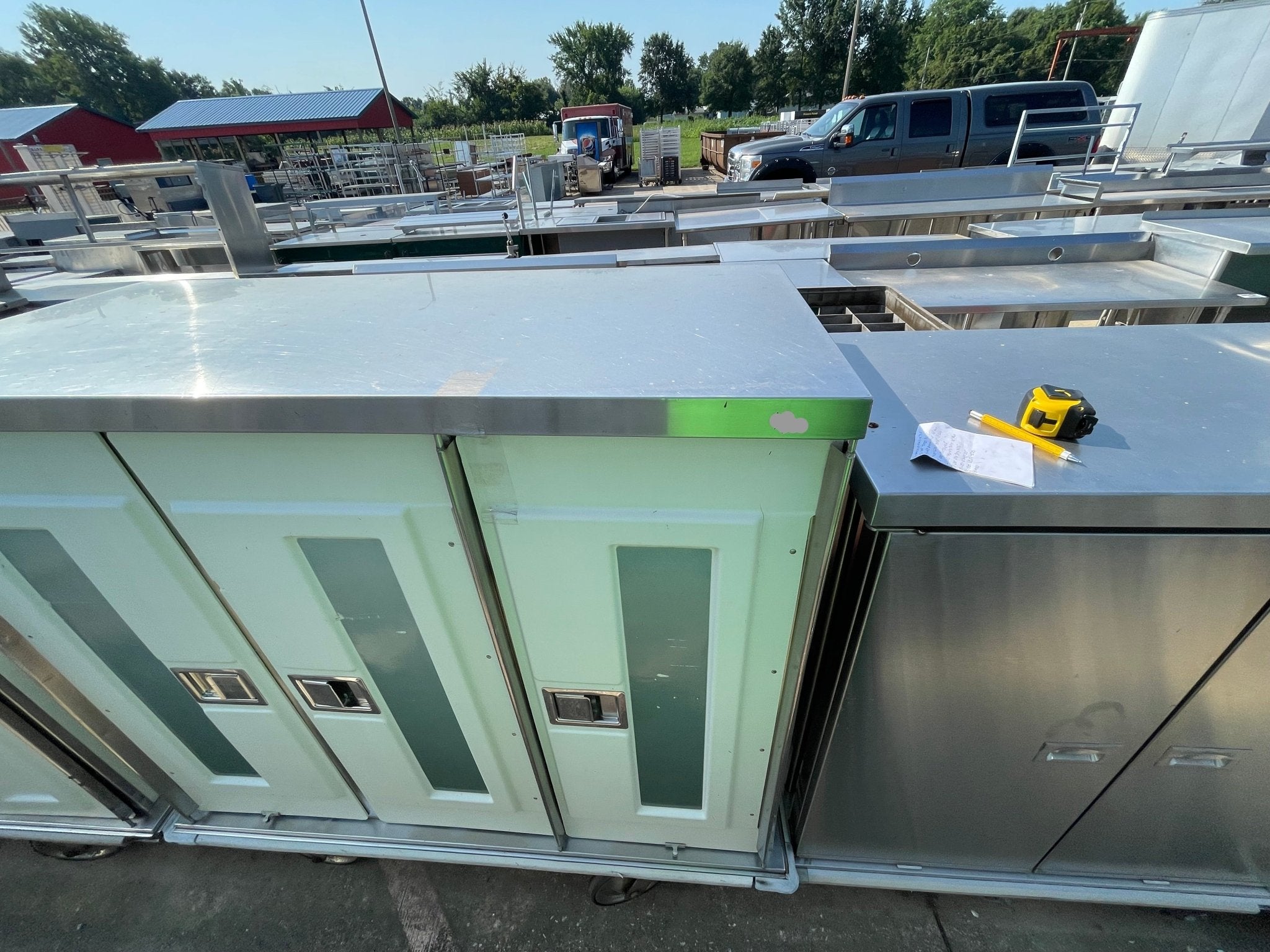 used Stainless Steel Mobile 3 Door Banquet Cart - SS119 - Falcon Restaurant Supply - 2