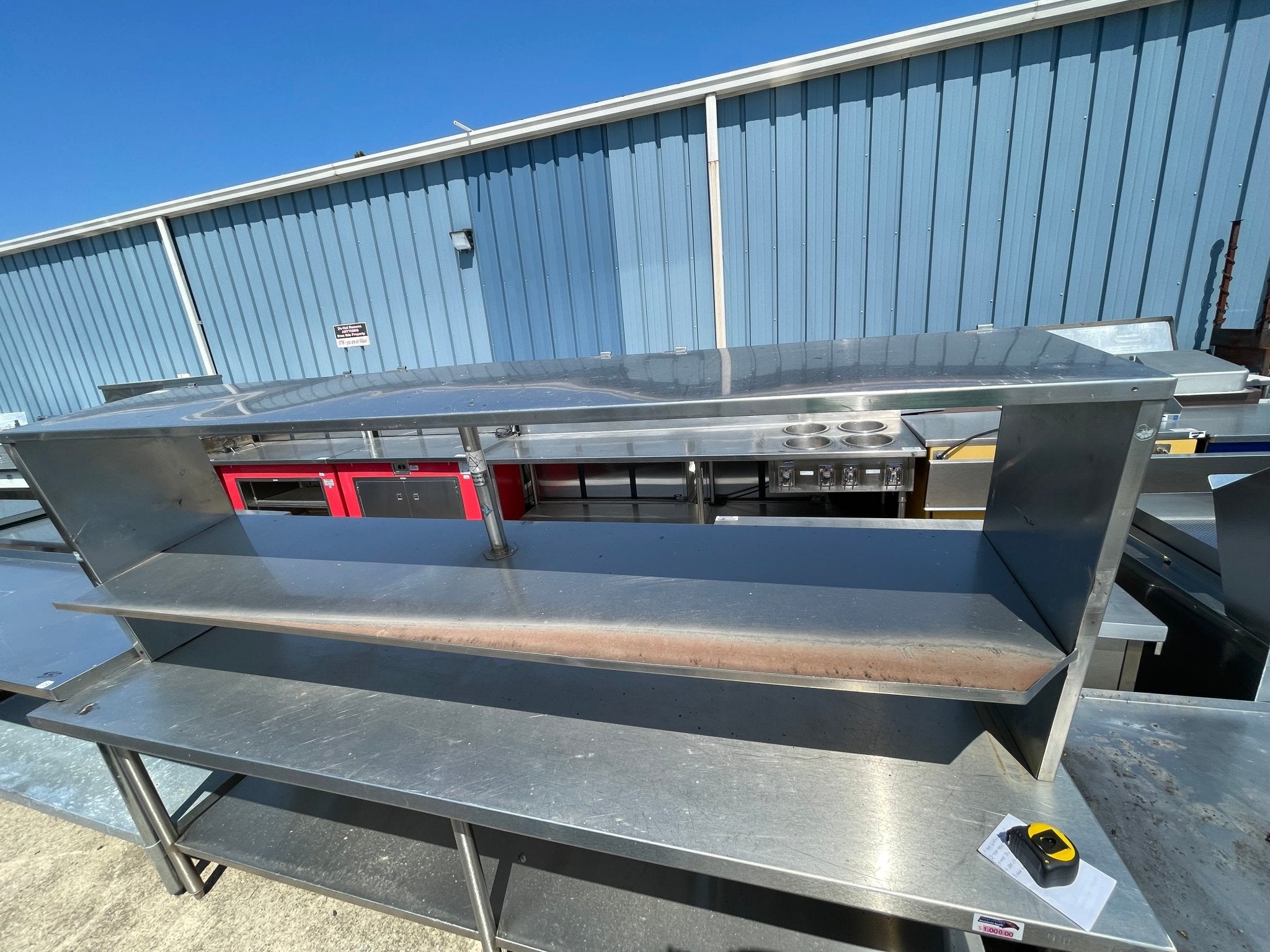 Used 91" Stainless Steel Shelves - SS126 - Falcon Restaurant Supply - 2