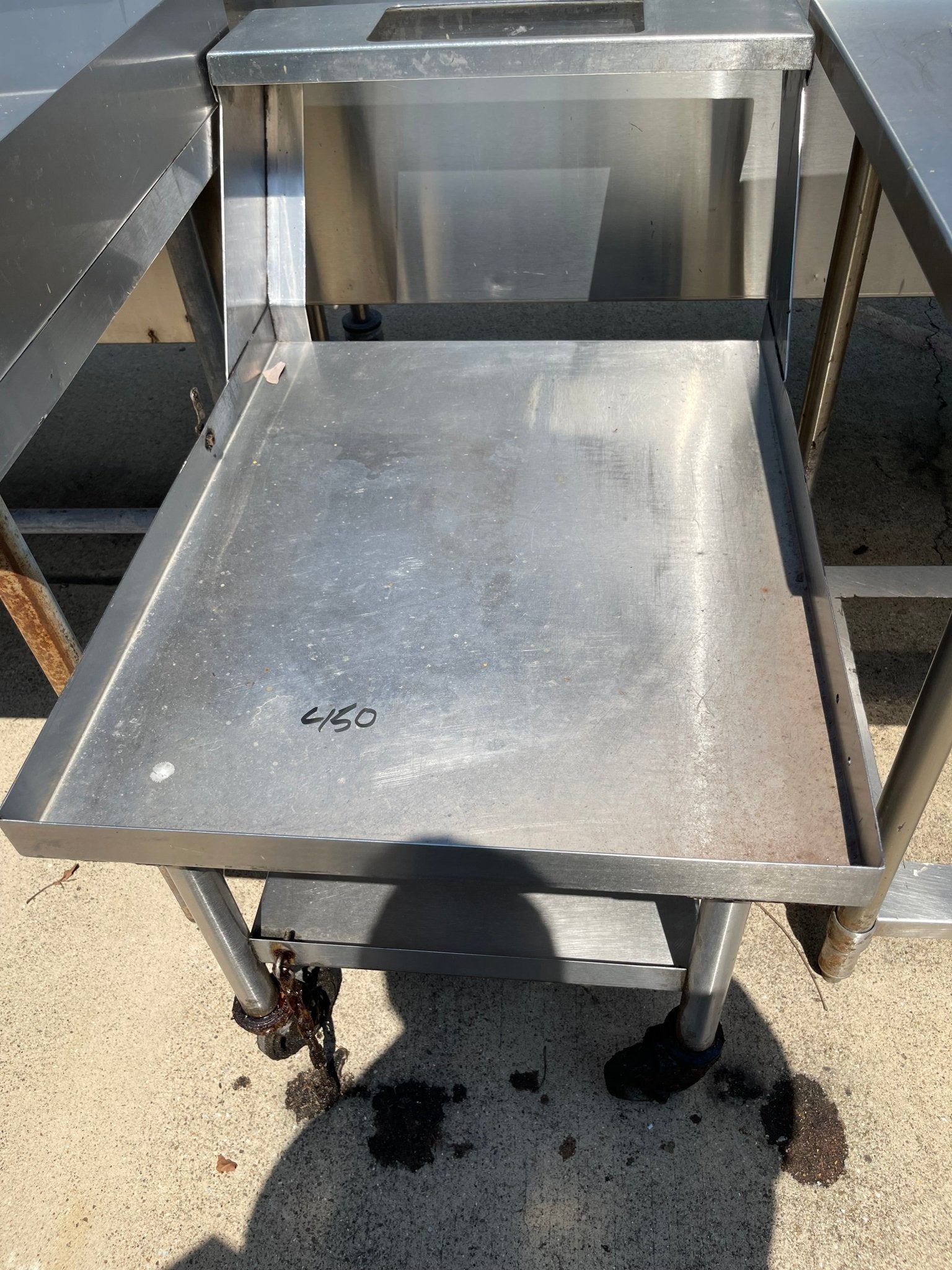 Used Stainless Steel Equipment Stand Cart - SS133 - Falcon Restaurant Supply - 1