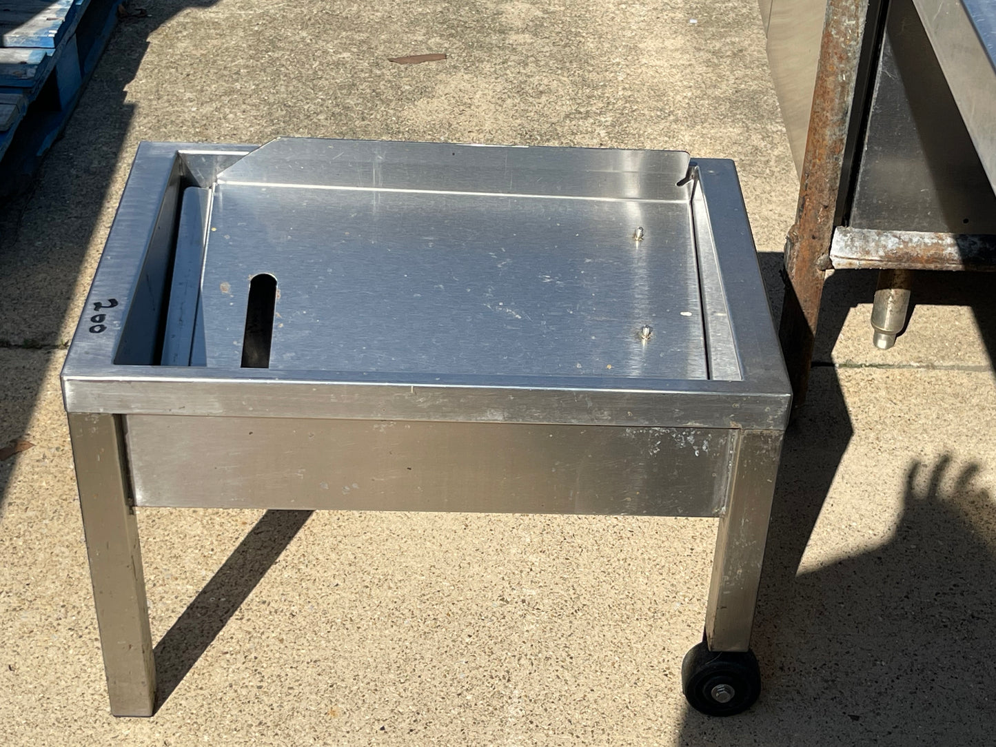 Stainless Steel Dump Cart for a Steam Kettle - SS143