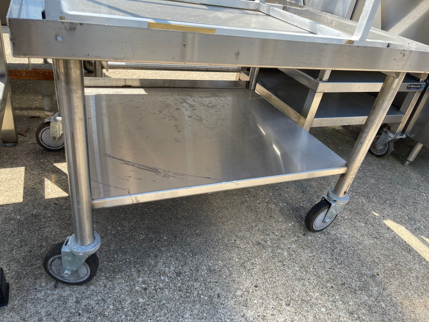 37" Stainless Steel Equipment Stand with Casters - SS153