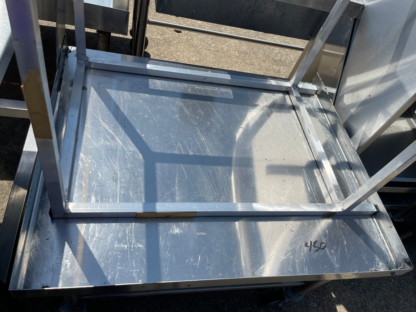 Used 37" Stainless Steel Equipment Stand with Casters - SS153