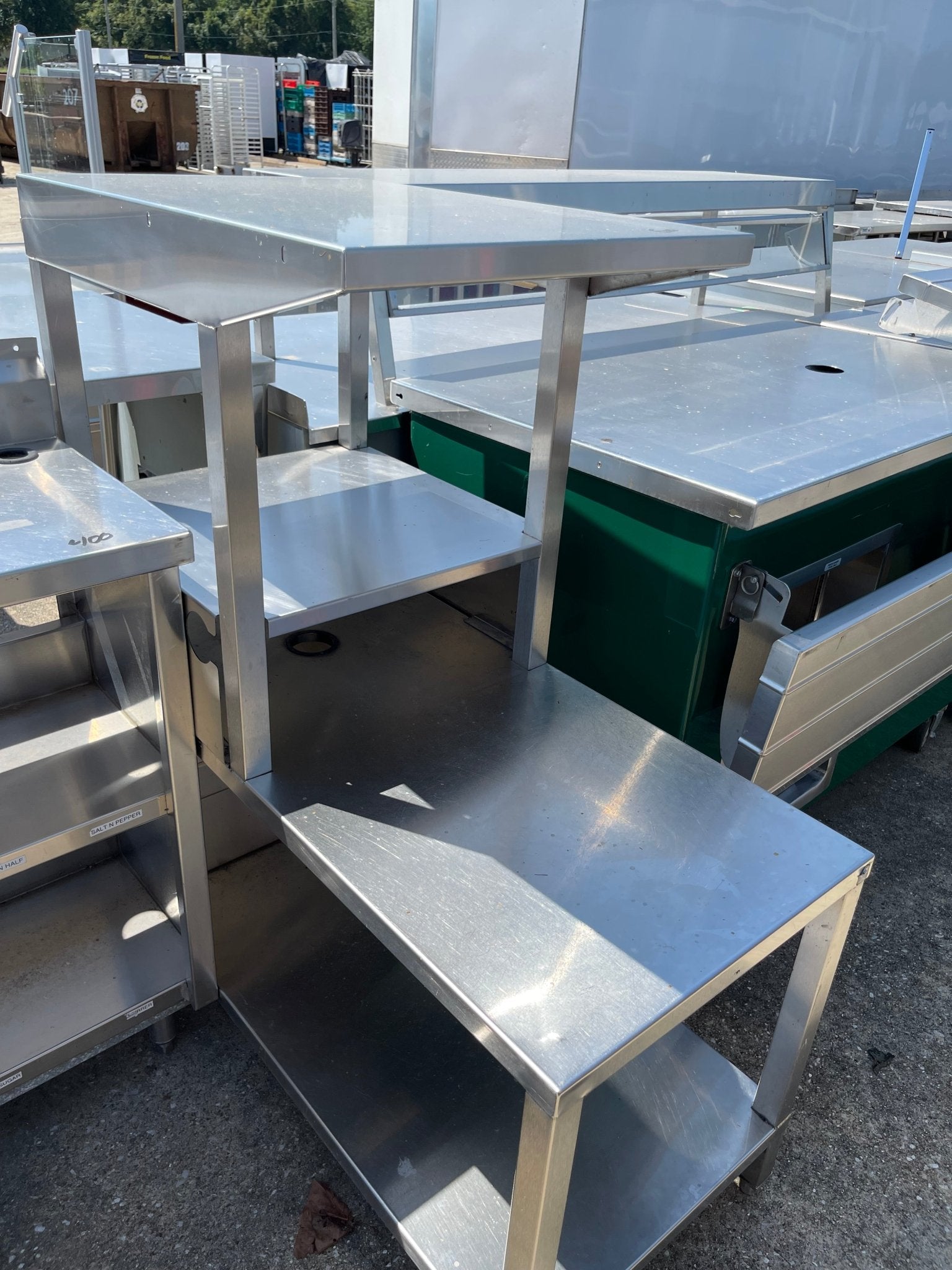 Used 20" Stainless Steel Shelves - SS160 - Falcon Restaurant Supply - 1