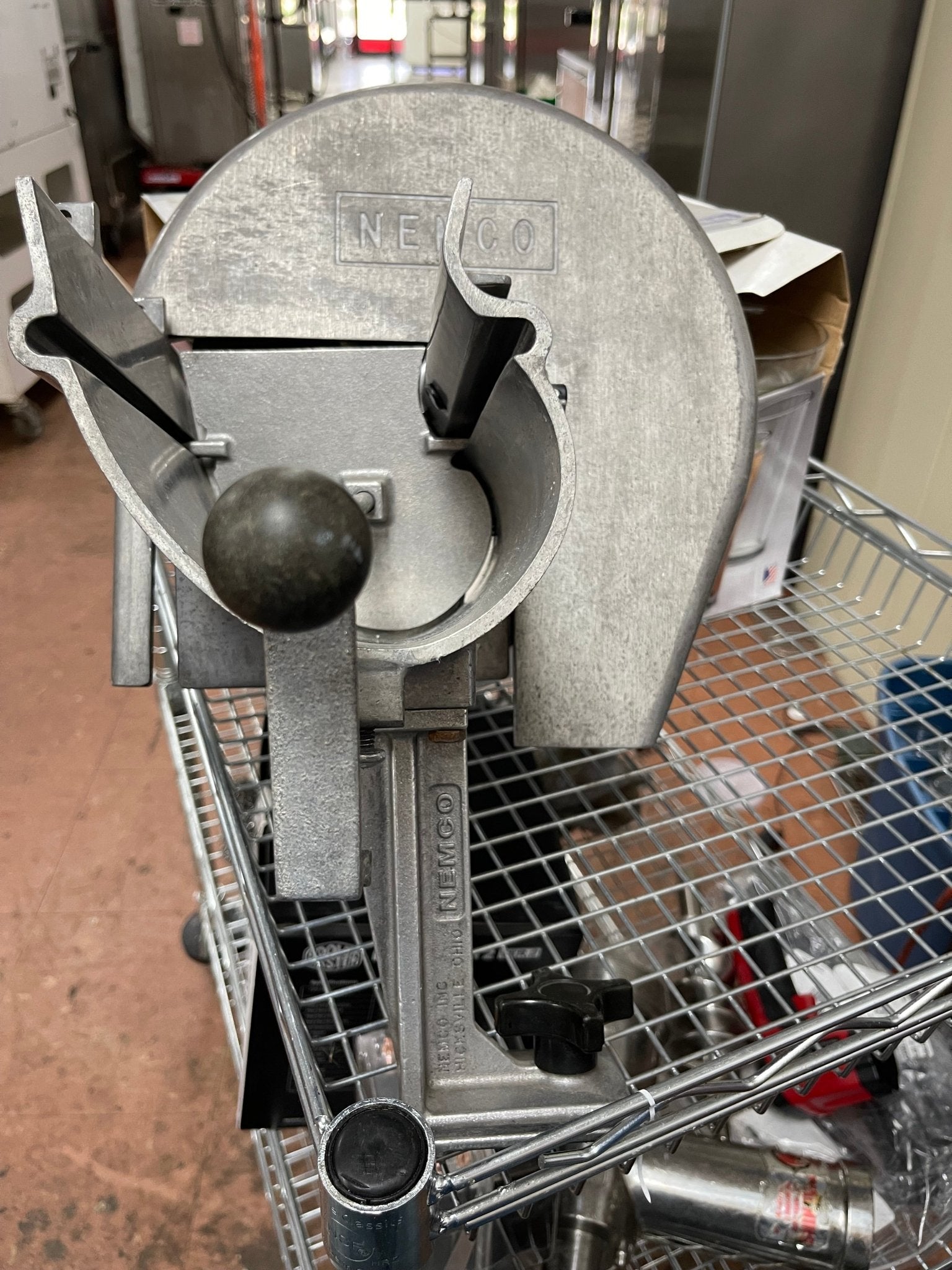 Used Nemco 55200AN Stainless Steel Manual Food Slicer - Falcon Restaurant Supply - 5