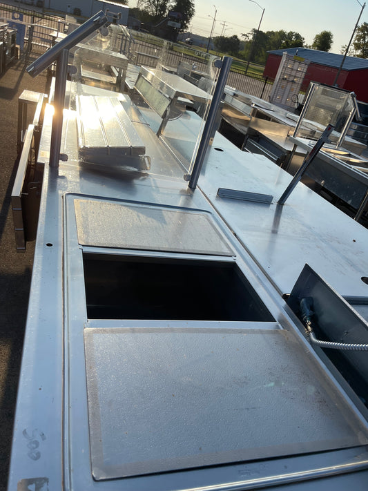 Used 60" Stainless Steel 3 compartment Ice Down Bar Table - SS161