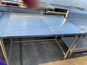 Used 60" John Boos Stainless Steel Table - SS162 - Falcon Restaurant Supply - 1