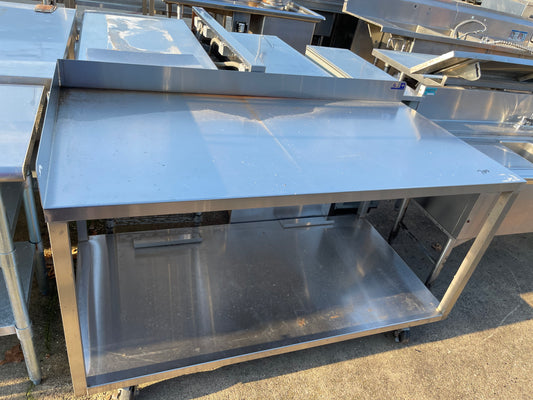 Used 60" emi Stainless Steel Table with Caster Wheels - SS167