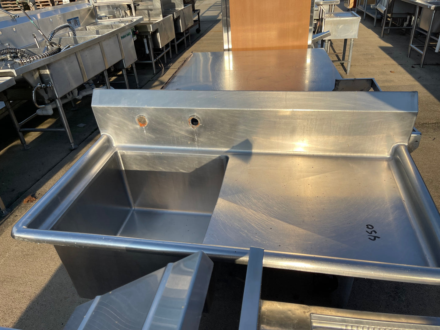 Used 44" Stainless Steel 1 Compartment Sink - SS168