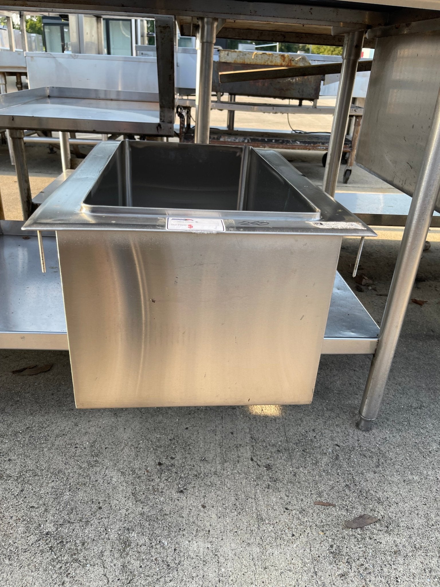 Used 18" John Boos Stainless Steel Ice Bin - SS175 - Falcon Restaurant Supply - 2
