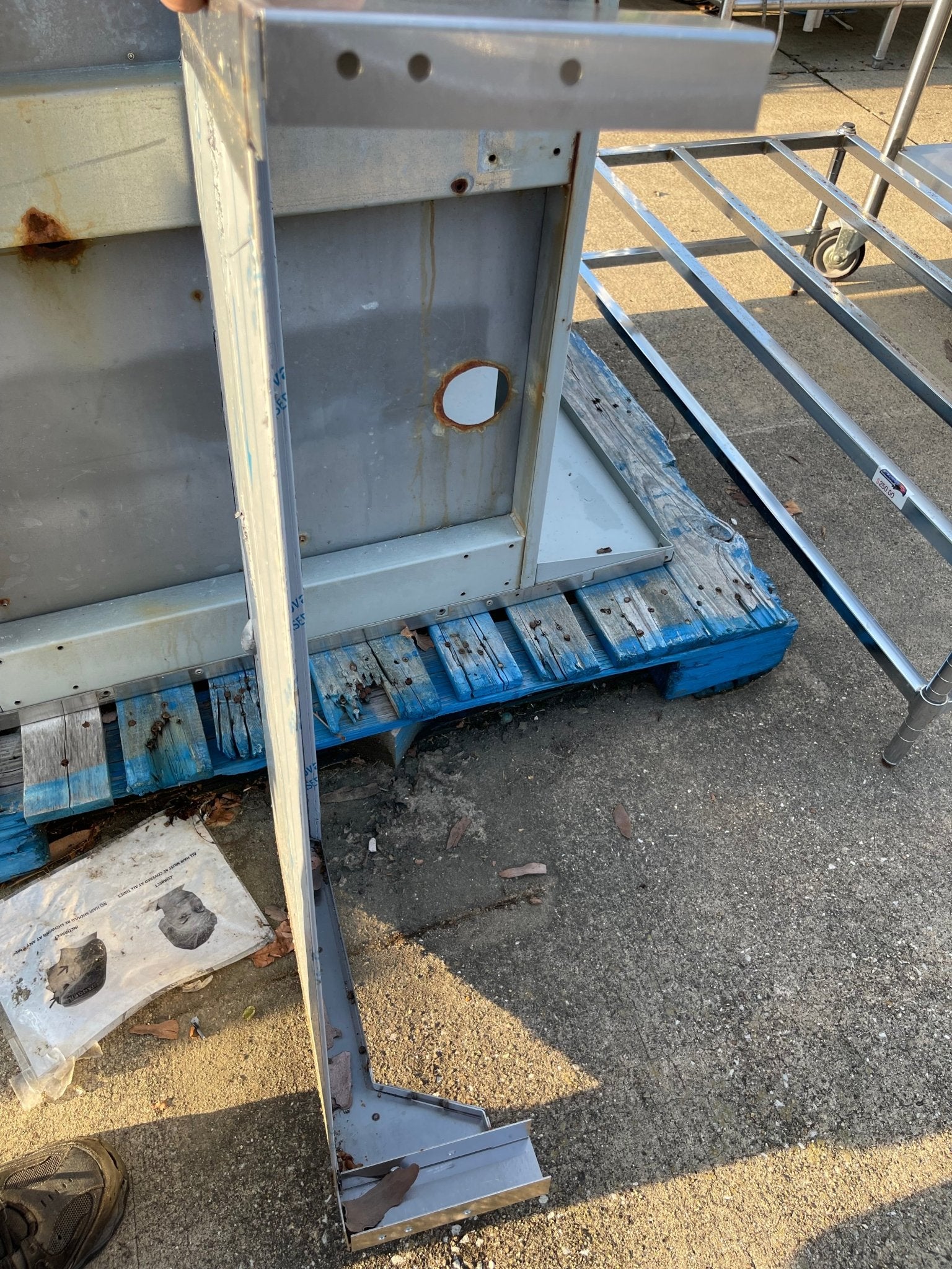 Used 36" Stainless Steel Shelf - SS172 - Falcon Restaurant Supply - 2