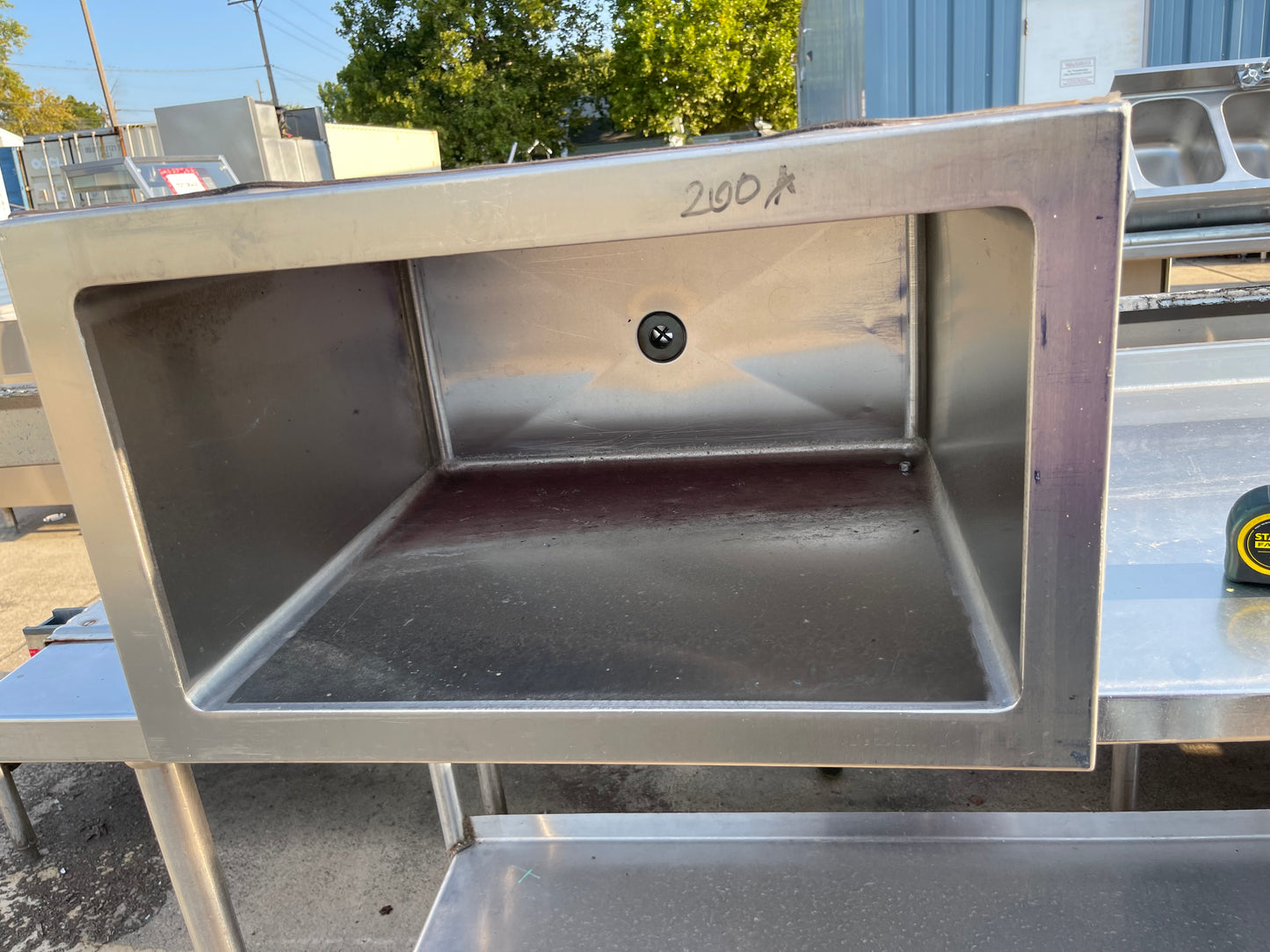 Used 15" Stainless Steel Ice Bin - SS176