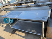 Used 66" Stainless Steel Table - SS177 - Falcon Restaurant Supply - 1
