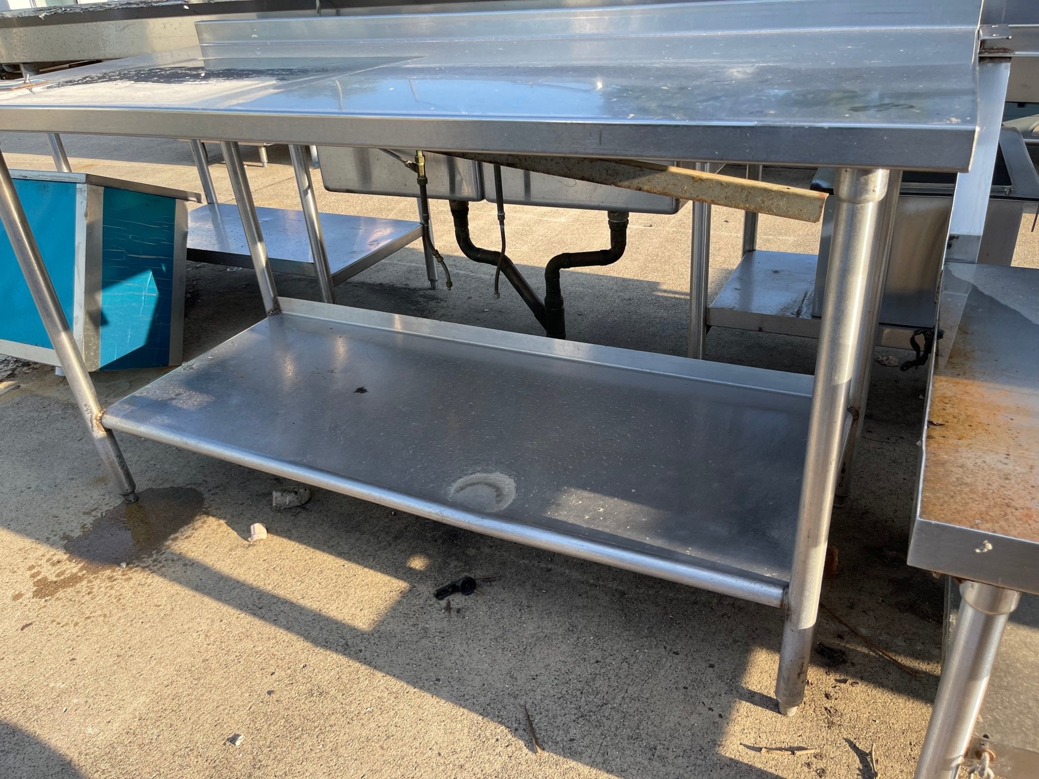 Used 66" Stainless Steel Table - SS177 - Falcon Restaurant Supply - 2