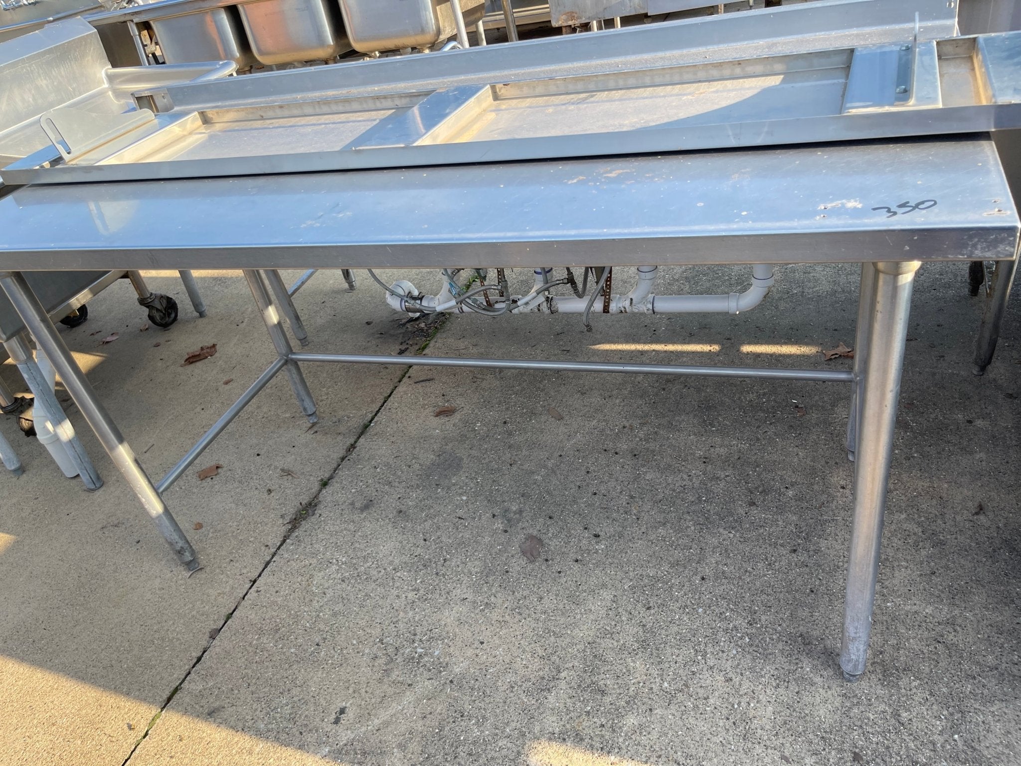 Used 66" Stainless Steel Table - SS179 - Falcon Restaurant Supply - 2