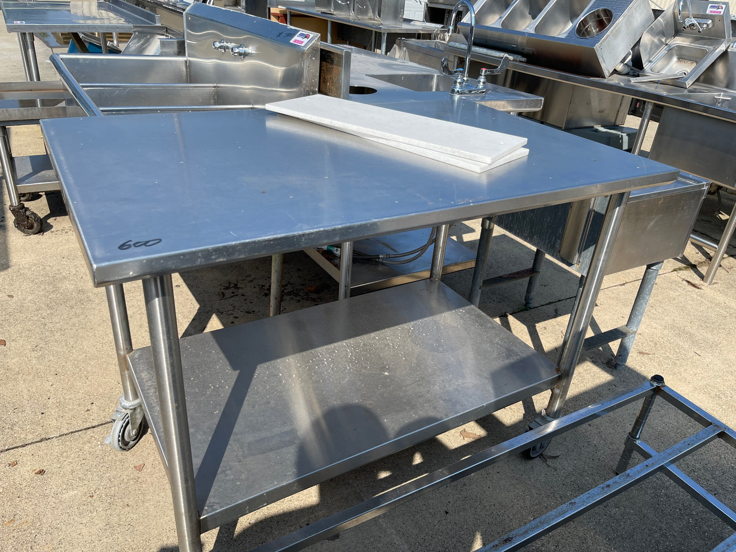 Used 48" Stainless Steel Table - SS184