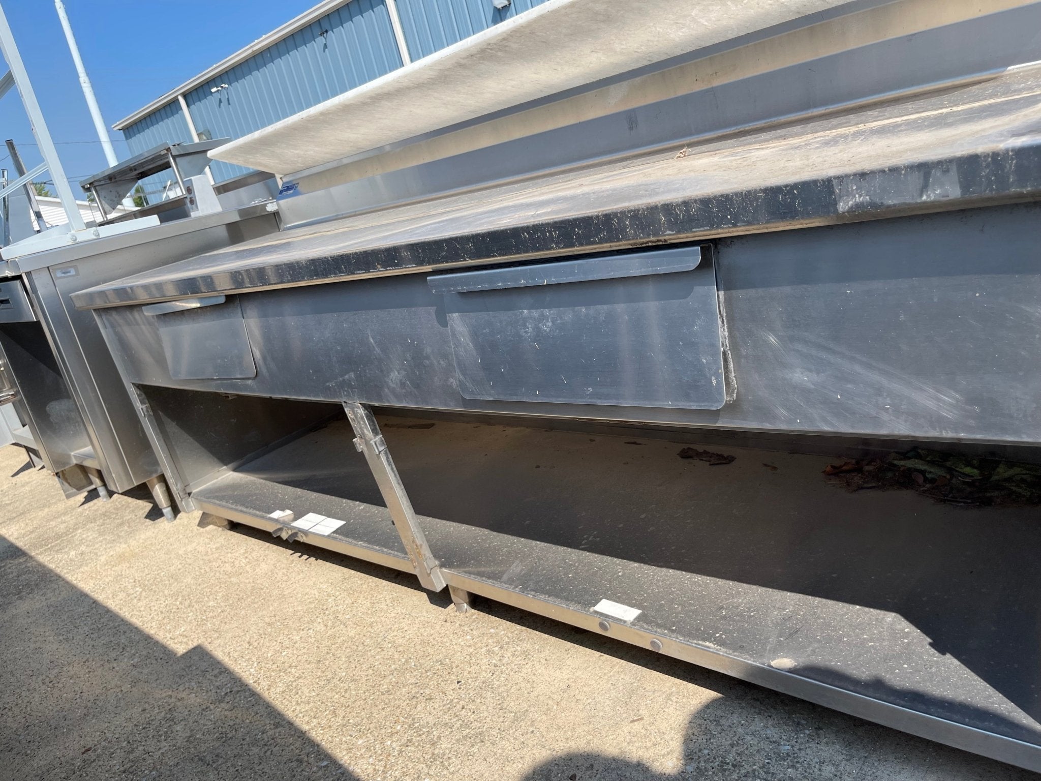 Used 96" Stainless Steel Counter - SS188 - Falcon Restaurant Supply - 2