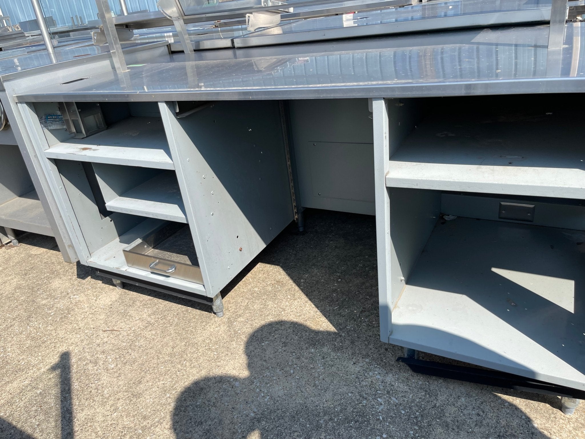 Used 73" Stainless Steel Work Station Counter - SS192 - Falcon Restaurant Supply - 2