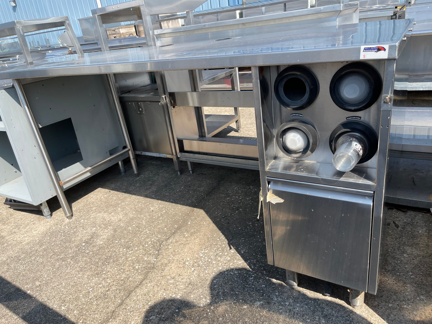 Used 74" Stainless Steel Drink Station - SS193