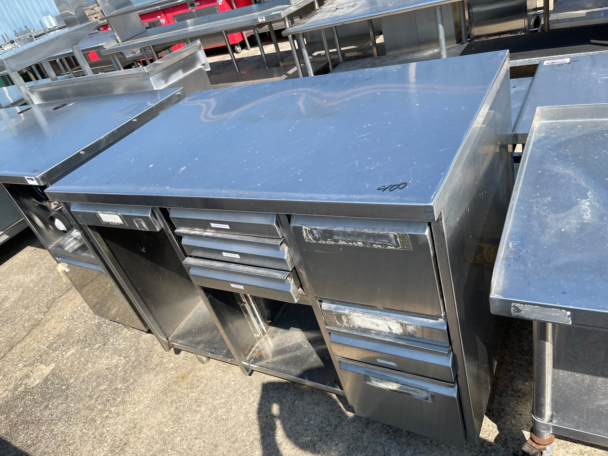 Used 48" Stainless Steel Work Station - SS194 - Falcon Restaurant Supply - 1